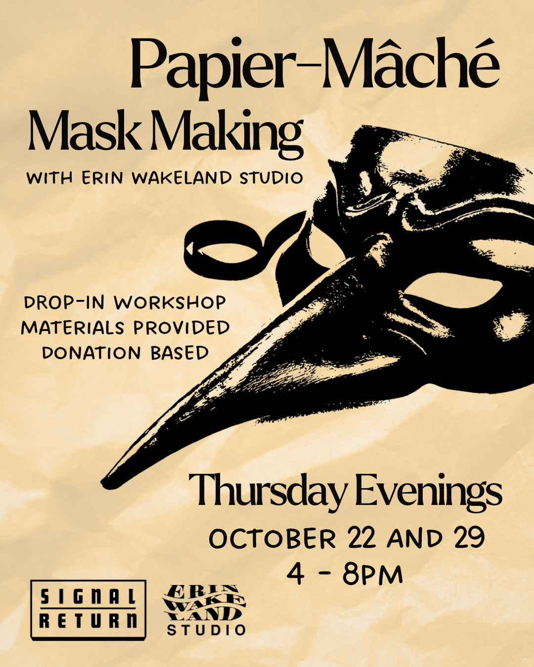 Papier-Mâché Mask Making / Drop-in Workshop