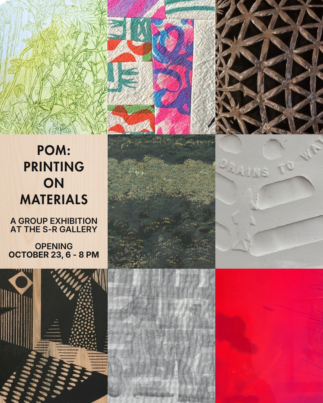 POM: Printing on Materials / EXHIBITION OPENING RECEPTION
