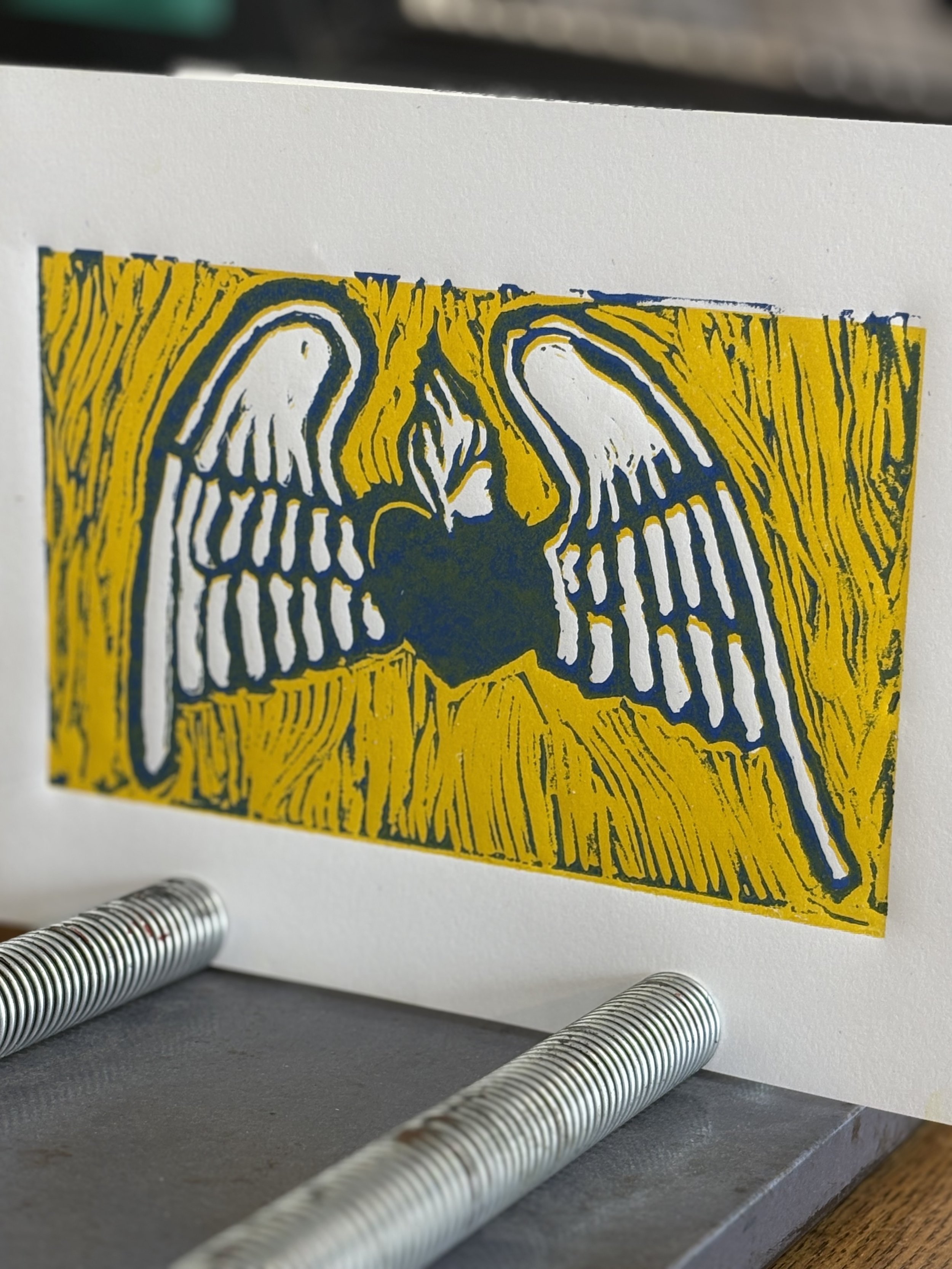 Multi-Color Reduction Linoleum Carving