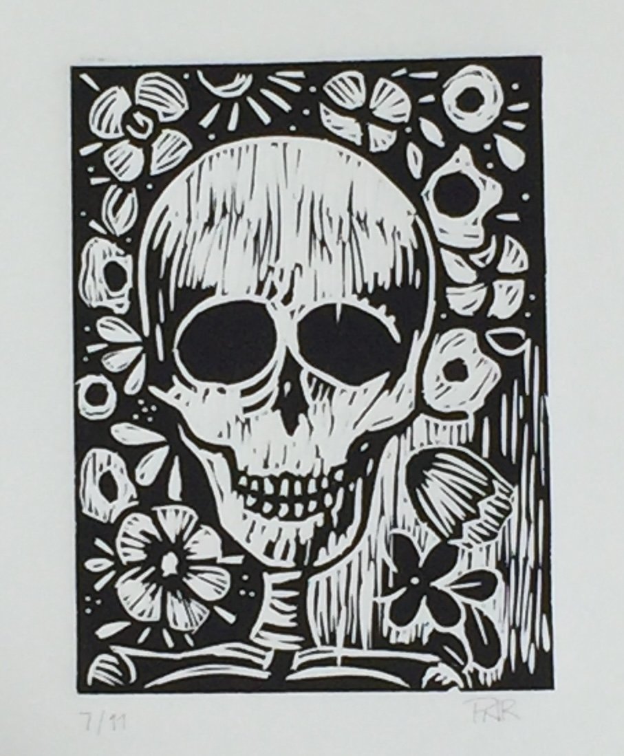 Día de los Muertos: Calaveras CHINE-COLLE & LINO Carving Workshop