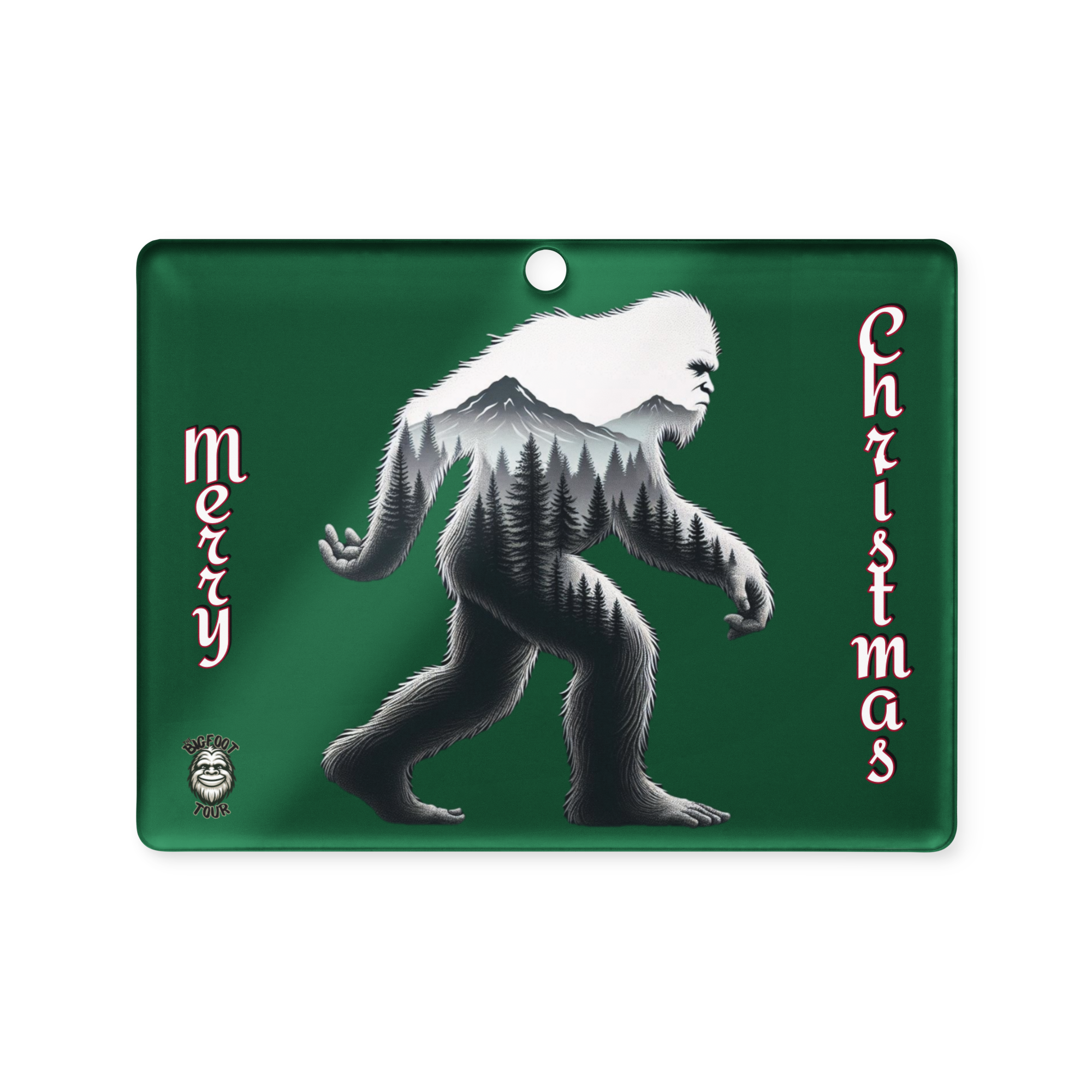 Bigfoot Christmas Tree Ornament (Acrylic)