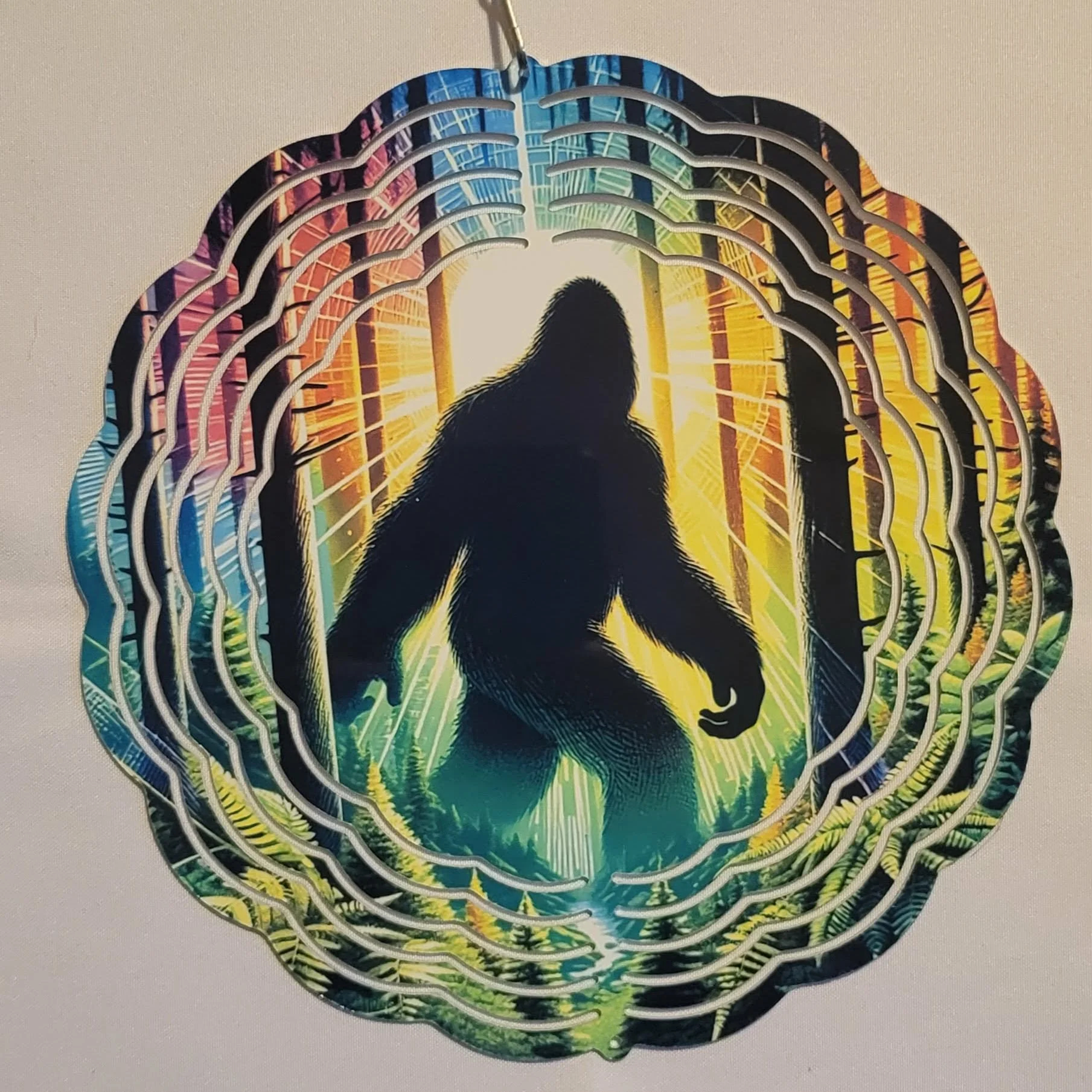 Bigfoot Encounter Wind Spinner