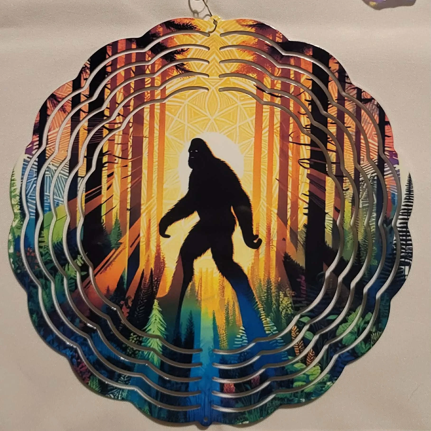 Bigfoot Sunrise Wind Spinner