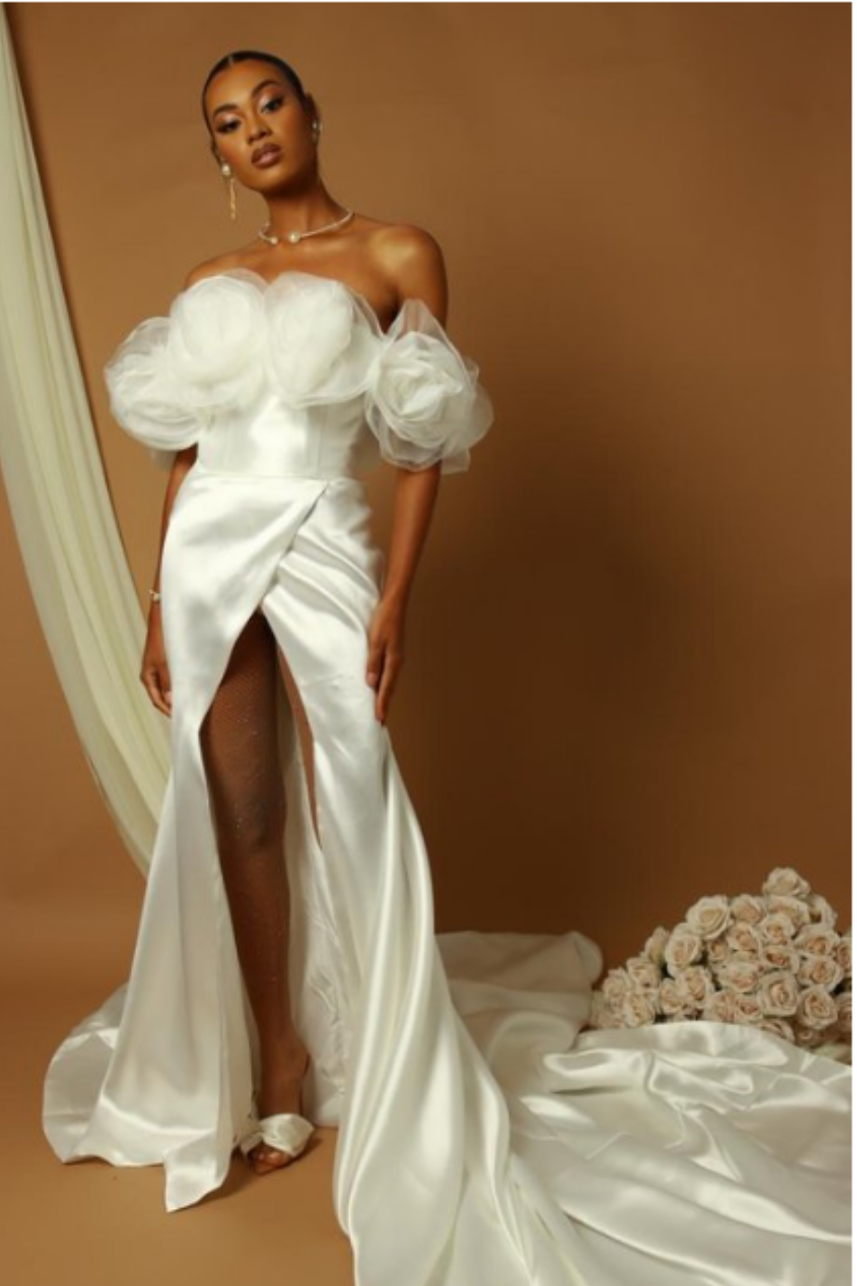 Elysian Atelier's Ethereal Mesh Gown: A Statement of Grace and Elegance