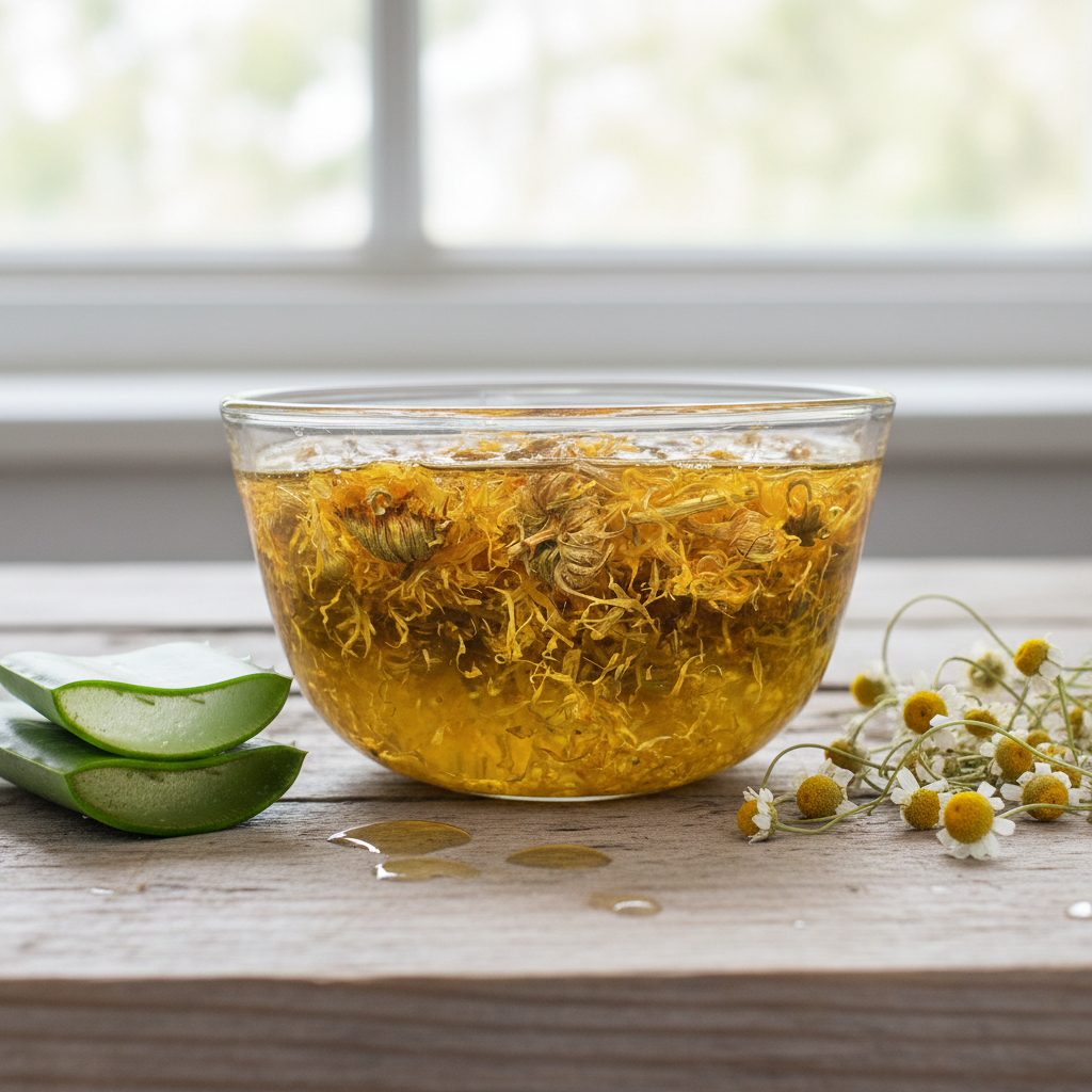 Aloe Vera Infusion for Sunburn 