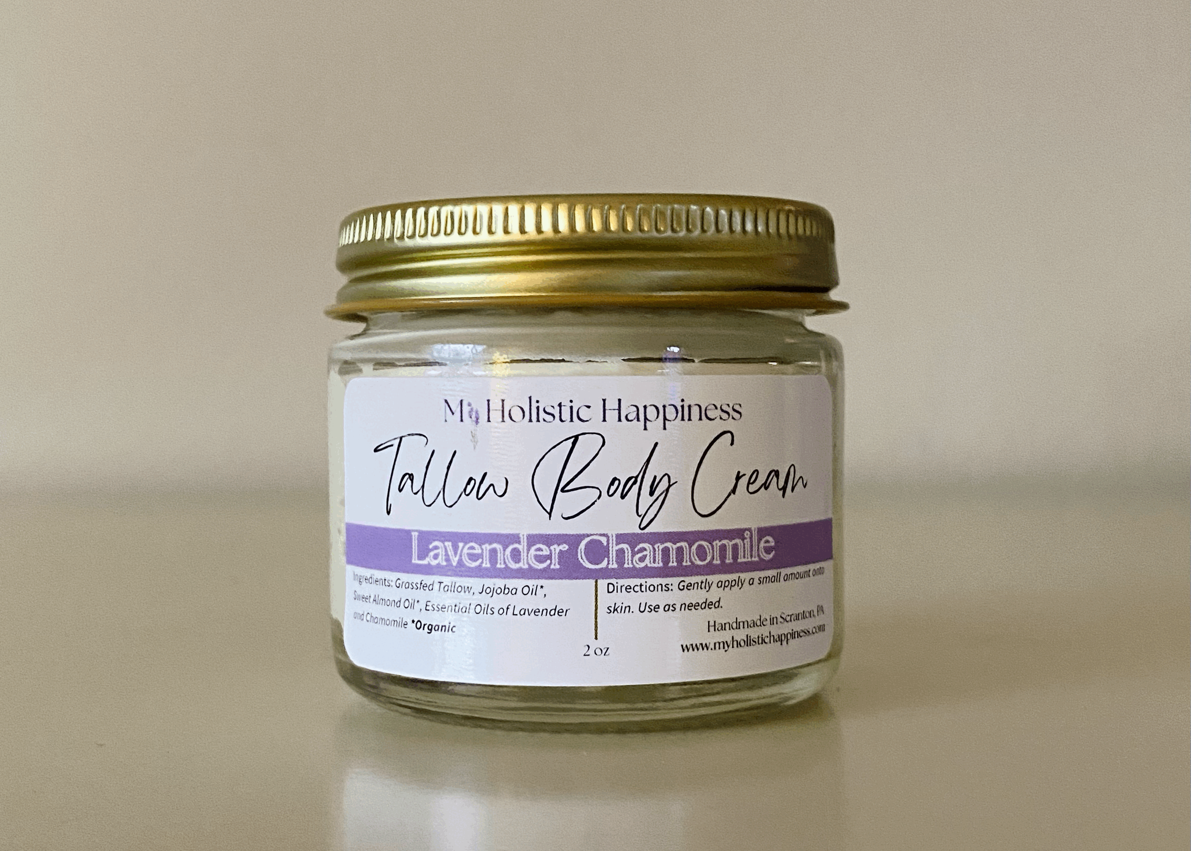 Lavender Chamomile Tallow Body Cream