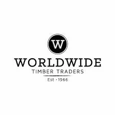 Logo for Worldwide Timber Traders, established in 1965, featuring a black circle with a white letter W and text beneath.