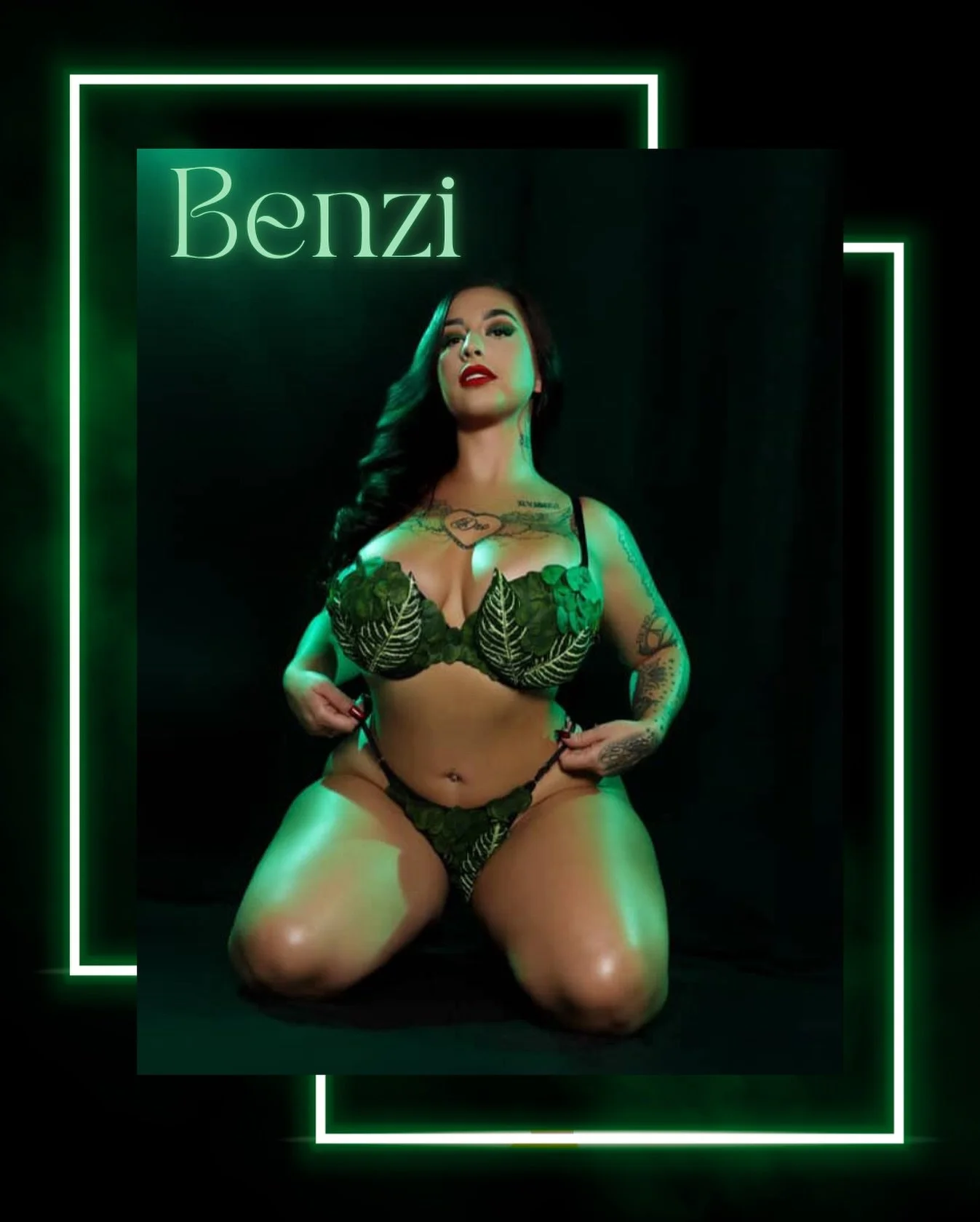 The beautiful Benzi 💚 

Follow for more ➡️ @bigbenzo333 ☕️

( Find her in the newest copy of @exotic_mag )

📸 @saintsashaphotography