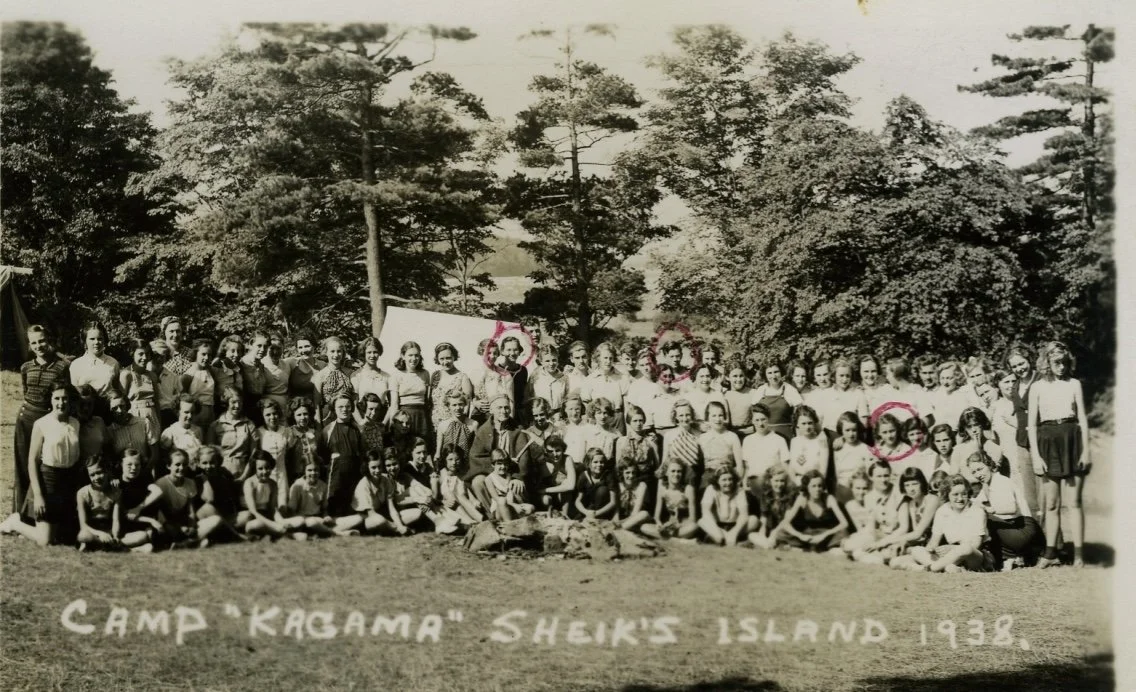 1938, All girls camp.