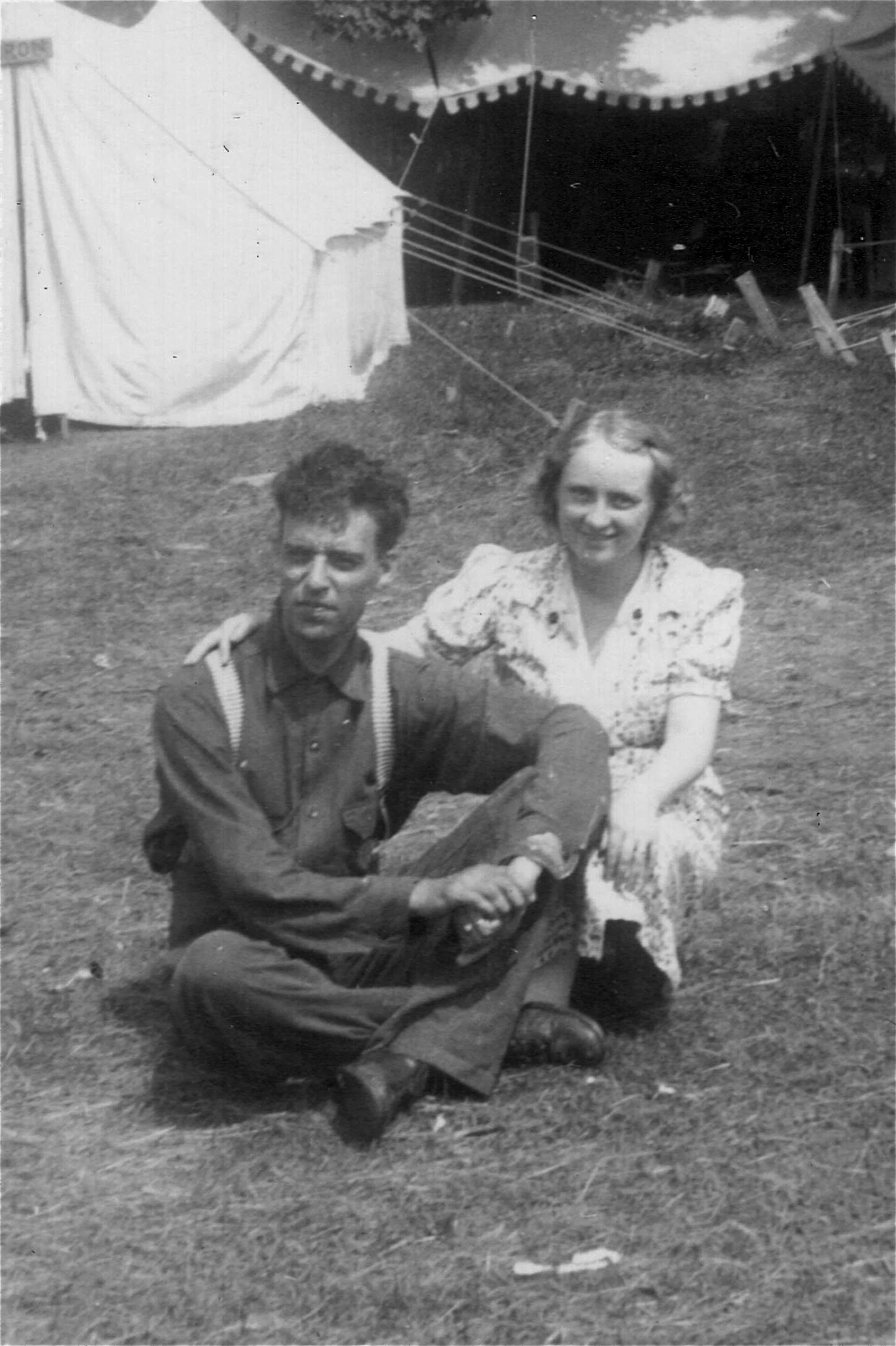 Rev. Charles Dawes (Uncle Charlie) and his wife Kathleen. Uncle Charlie did the music at all the camps and bought the groceries. Aunt Kath did bible studies at the girls' camps.