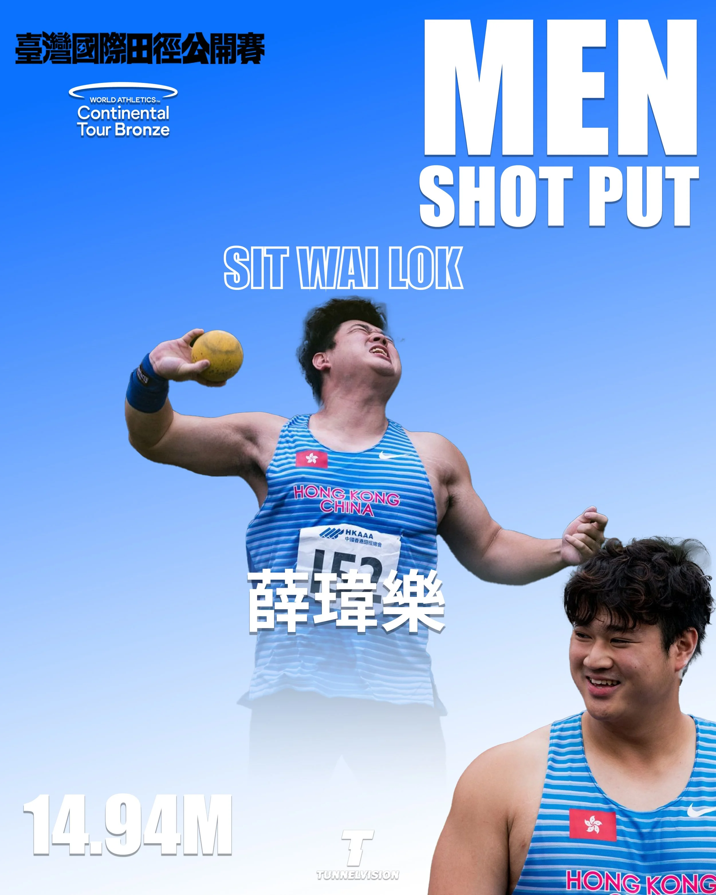The thrower: Sit Wai Lok