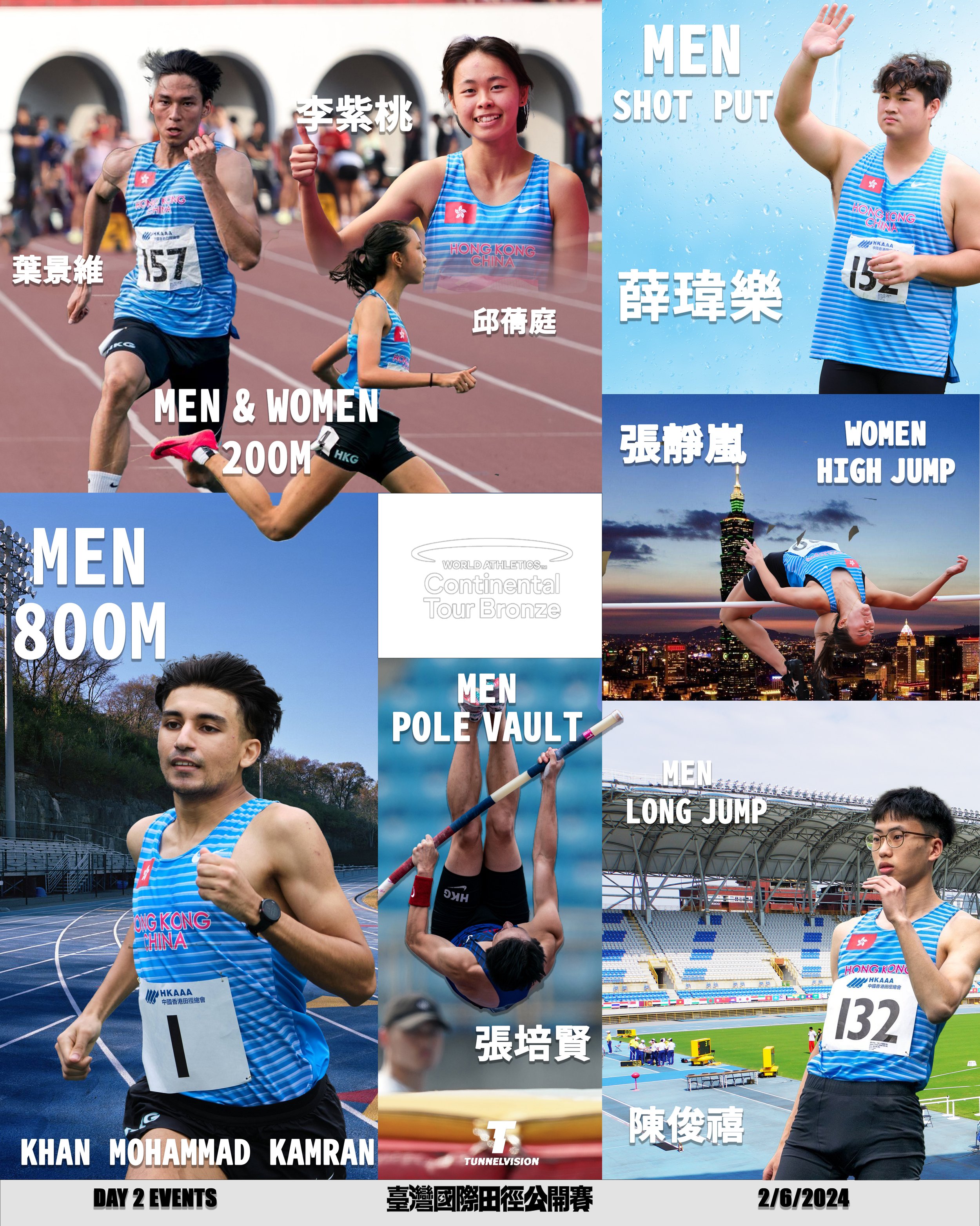 Athletes on day 2