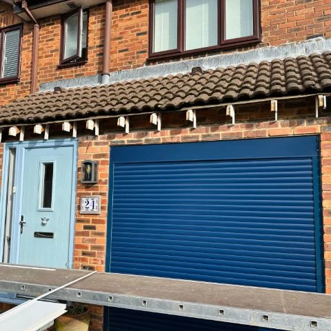 front of a detached property in Poole during fascias and soffits and guttering replacement