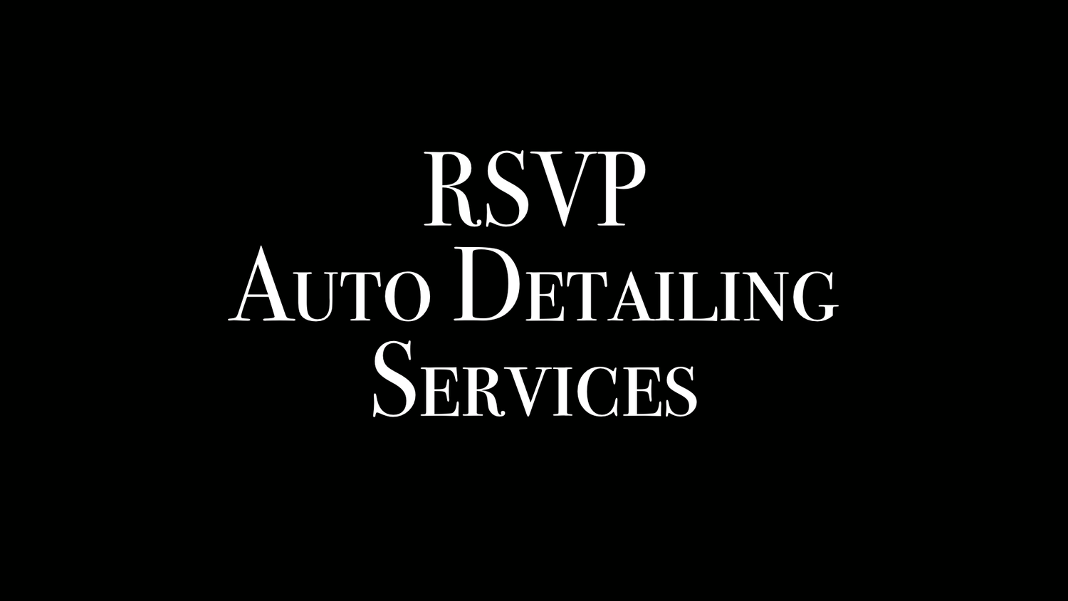 RSVP Auto Detailing Services