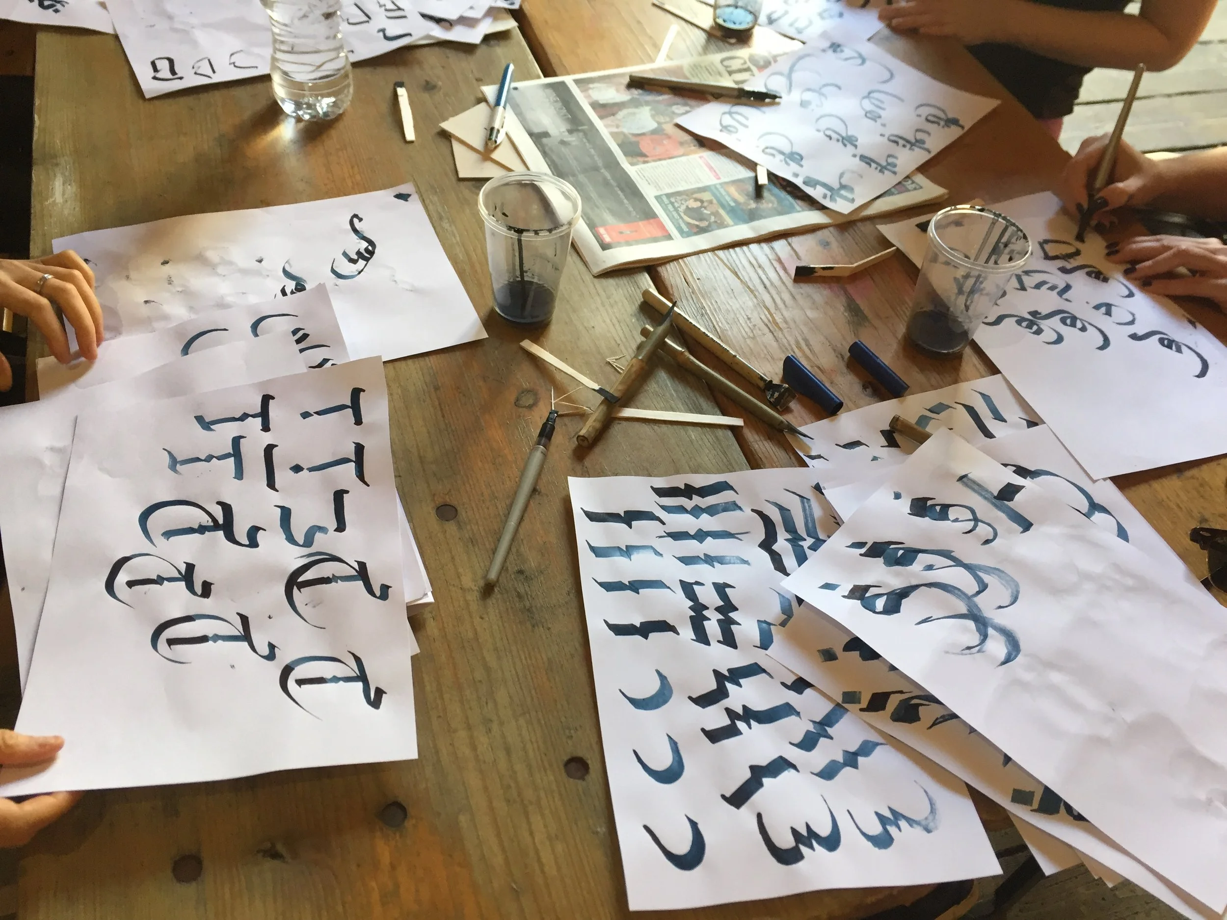 Calligraphy workshop with Dema One - March 2019