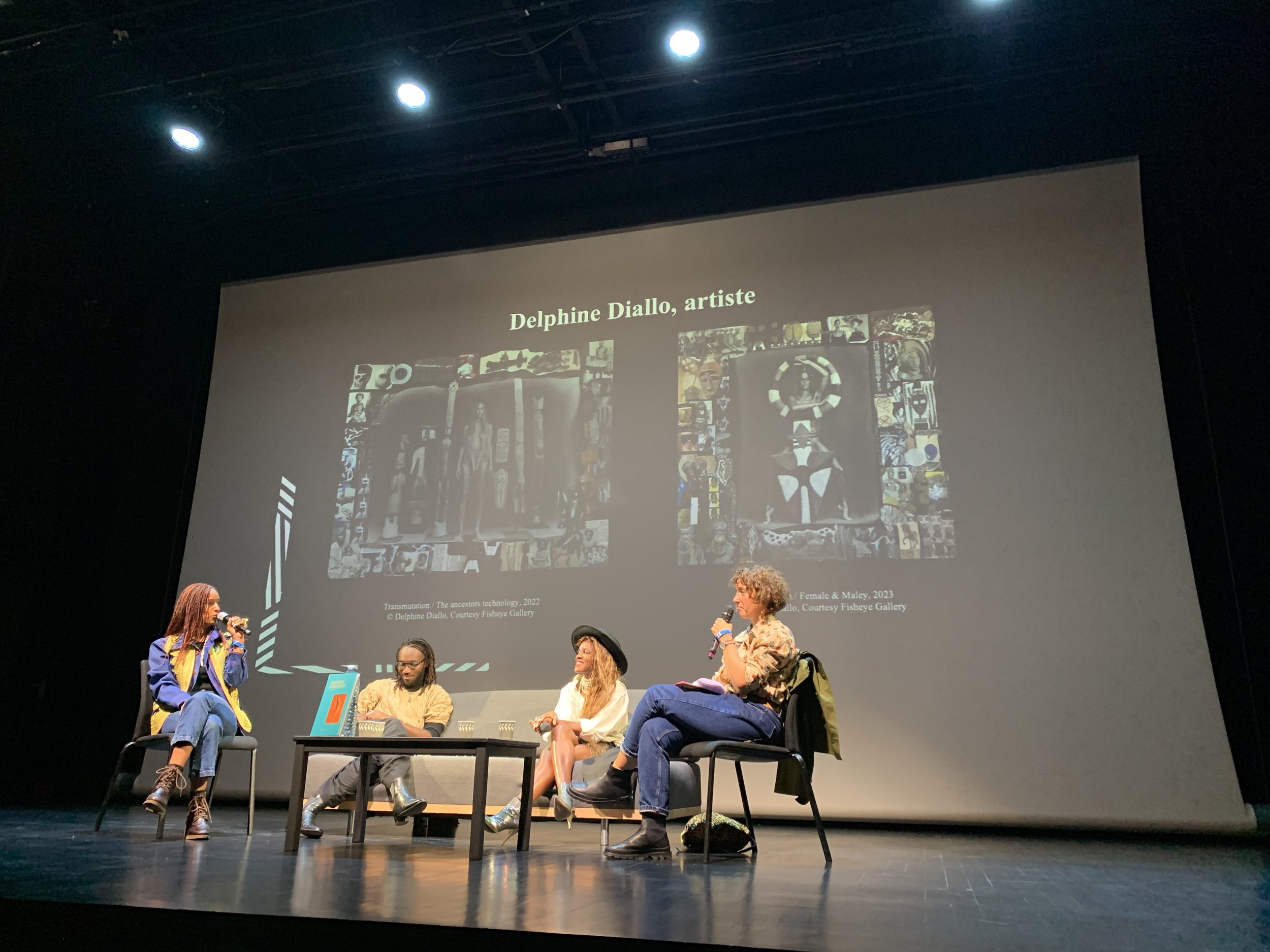 Prisca Munkeni Monnier participating in a panel at AKAA Art Fair - October 2023