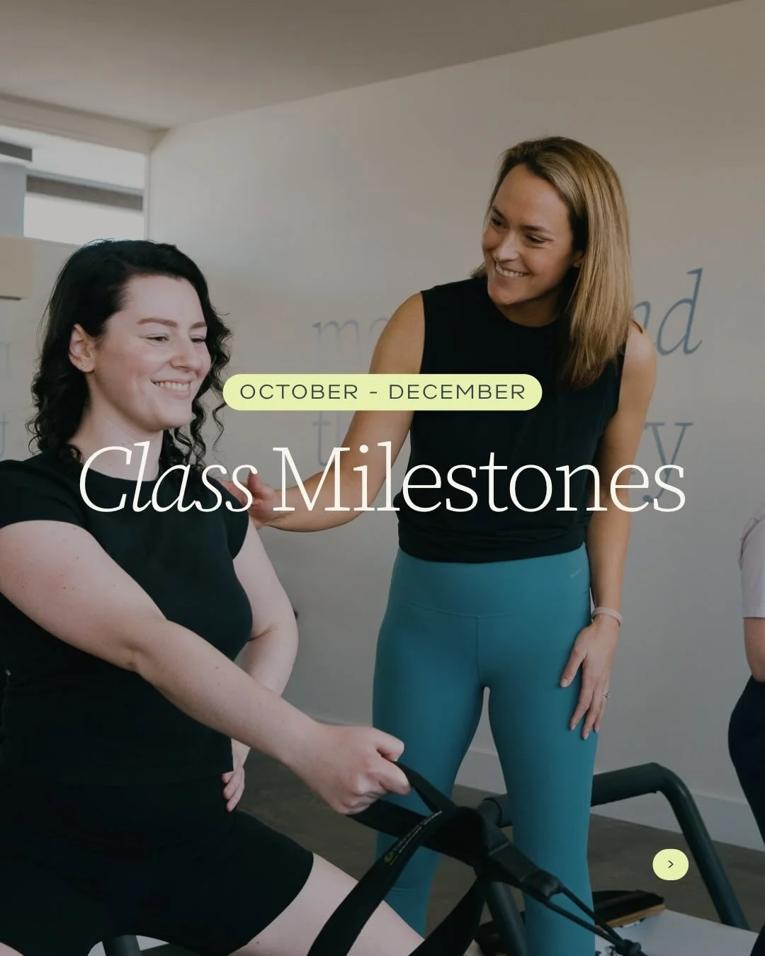 Shout out to YOU 🤩

Congrats to everyone who hit a milestone throughout October, November and December 🎉

You should be so proud of yourself for showing up, moving your body and taking time every single week to prioritise YOU.

Here&rsquo;s to 100 