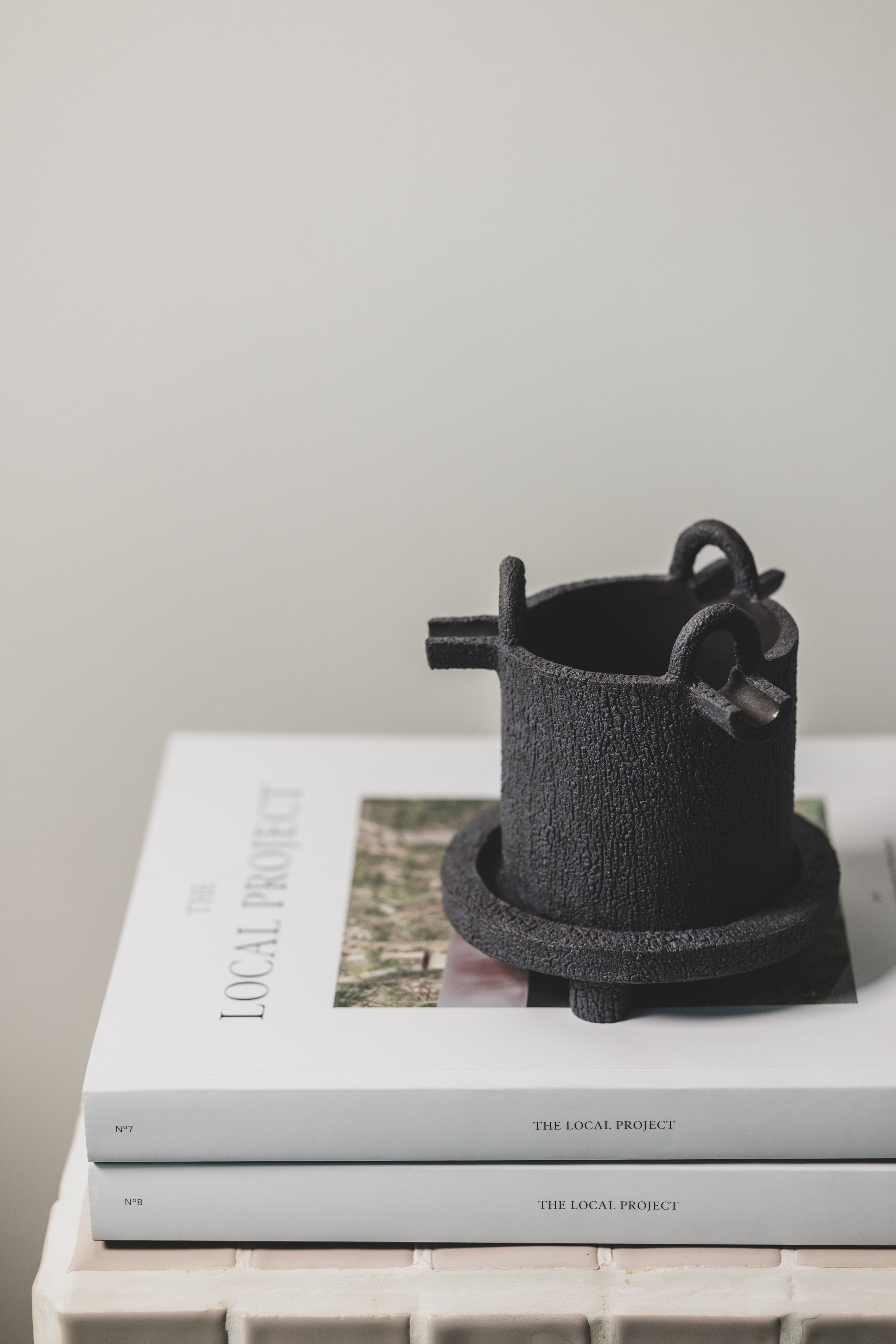 Ashtray - Black Crackle