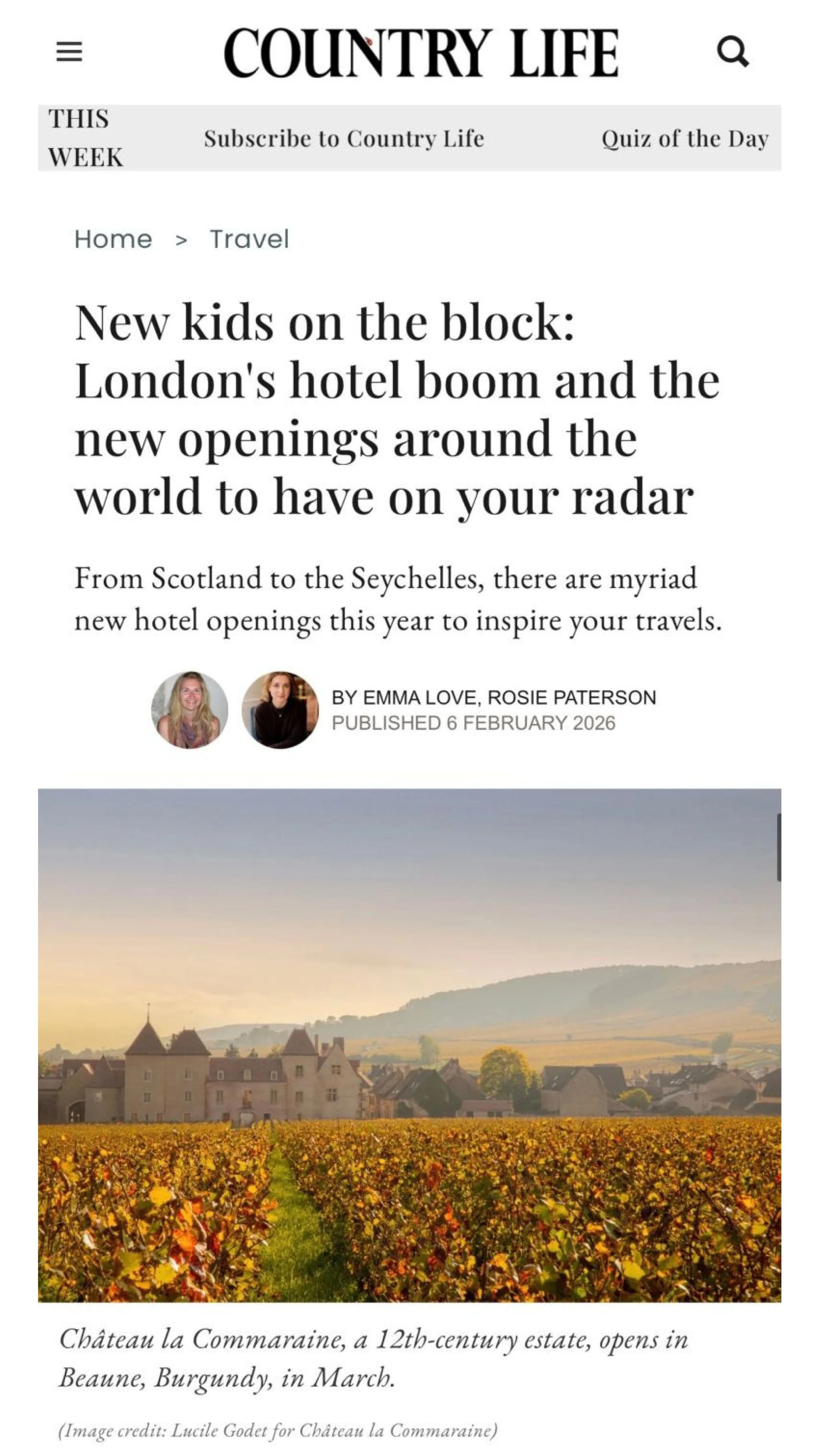 COUNTRY LIFE UK