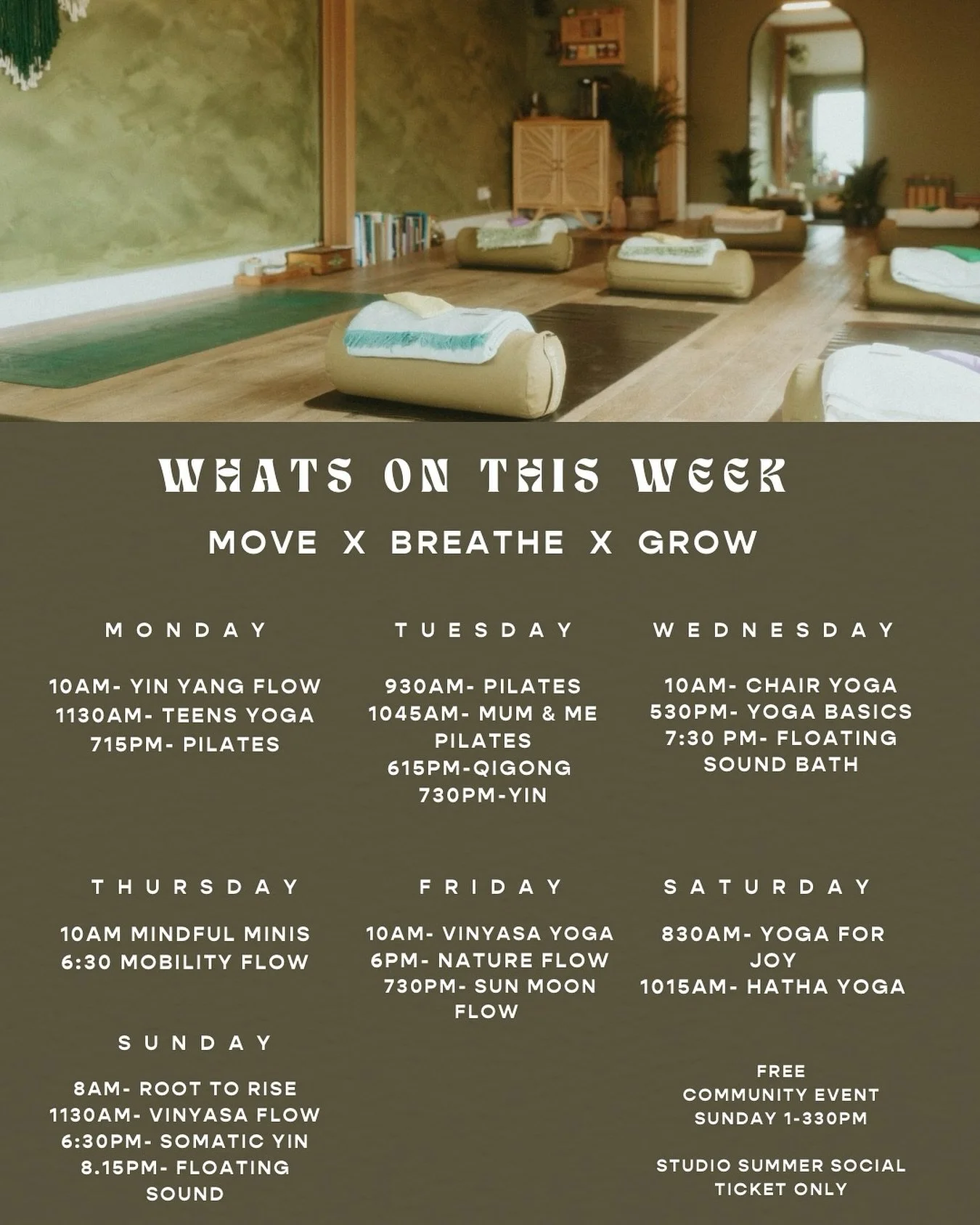 Sangha means community 🤝

The circle of support that lifts us higher. For the next two weeks, bring a friend to select classes for free and flow together ✨♾️ 

This offer applies to the following classes &amp; will be running until 31st August 🙌

M