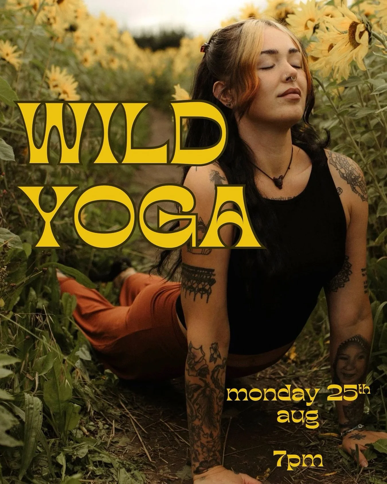 🌻🌻 Stand tall &amp; face the sun 🌻🌻

~Wild Yoga~ with @earthling.gem 

I&rsquo;m so excited to invite you to join me among the sunflowers for a Vinyasa flow style yoga class! The session is suitable for all levels, and I&rsquo;ll be weaving in mi