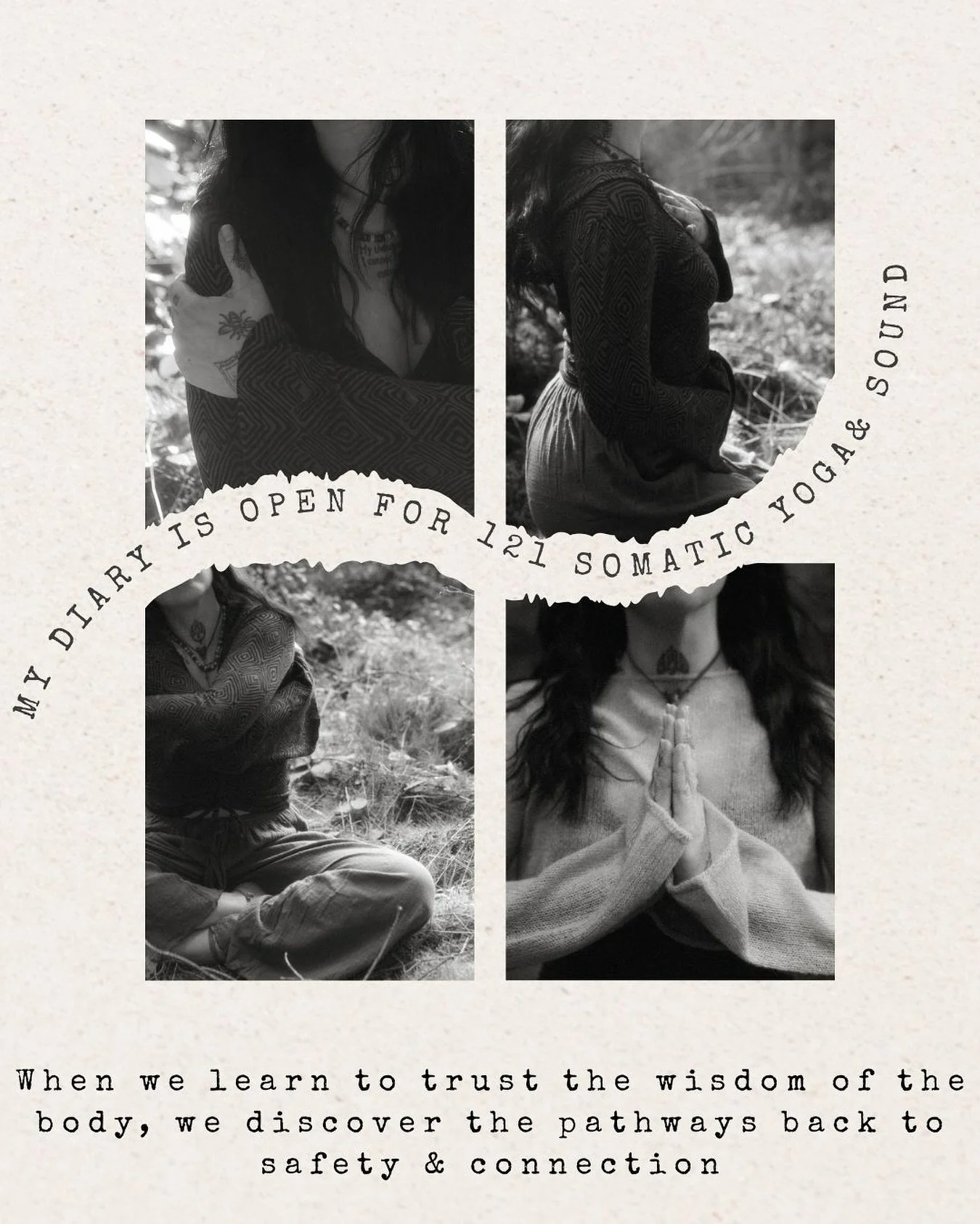 ✨Private 1:1 Somatic Yoga &amp; Sound Healing Sessions Now Available✨

Do you ever feel stuck in never ending cycles of stress, tension or overwhelm? Our bodies hold our life experiences longgg after our minds seem to have moved on, and this can leav