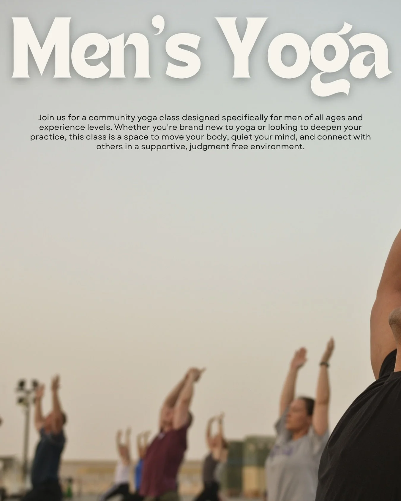 Who&rsquo;s joining us for Men&rsquo;s Yoga this Wednesday? 19:30, every one and every ability welcome. 

We have so many conversations and questions along the lines of &lsquo;do men come to this class?&rsquo; regarding the rest of our timetable (the