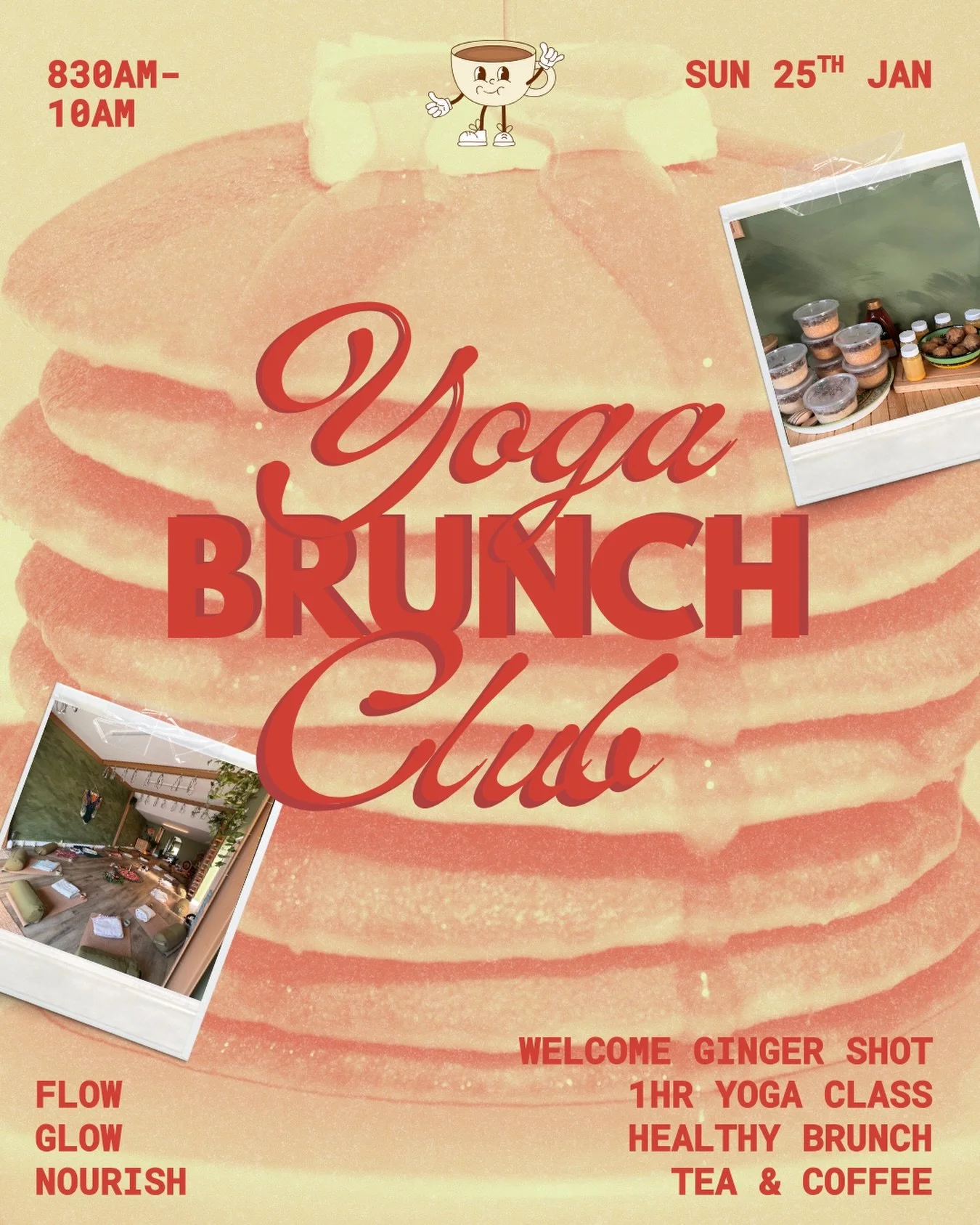 Yoga Brunch is back for 2026! ☕️ 

We&rsquo;ve created your perfect Sunday ritual so you feel good from the inside out✨ grab your bestie &amp; join us 🥰

You&rsquo;ll be welcomed with a warming ginger shot to fire up your 60 minute flow, expect an e