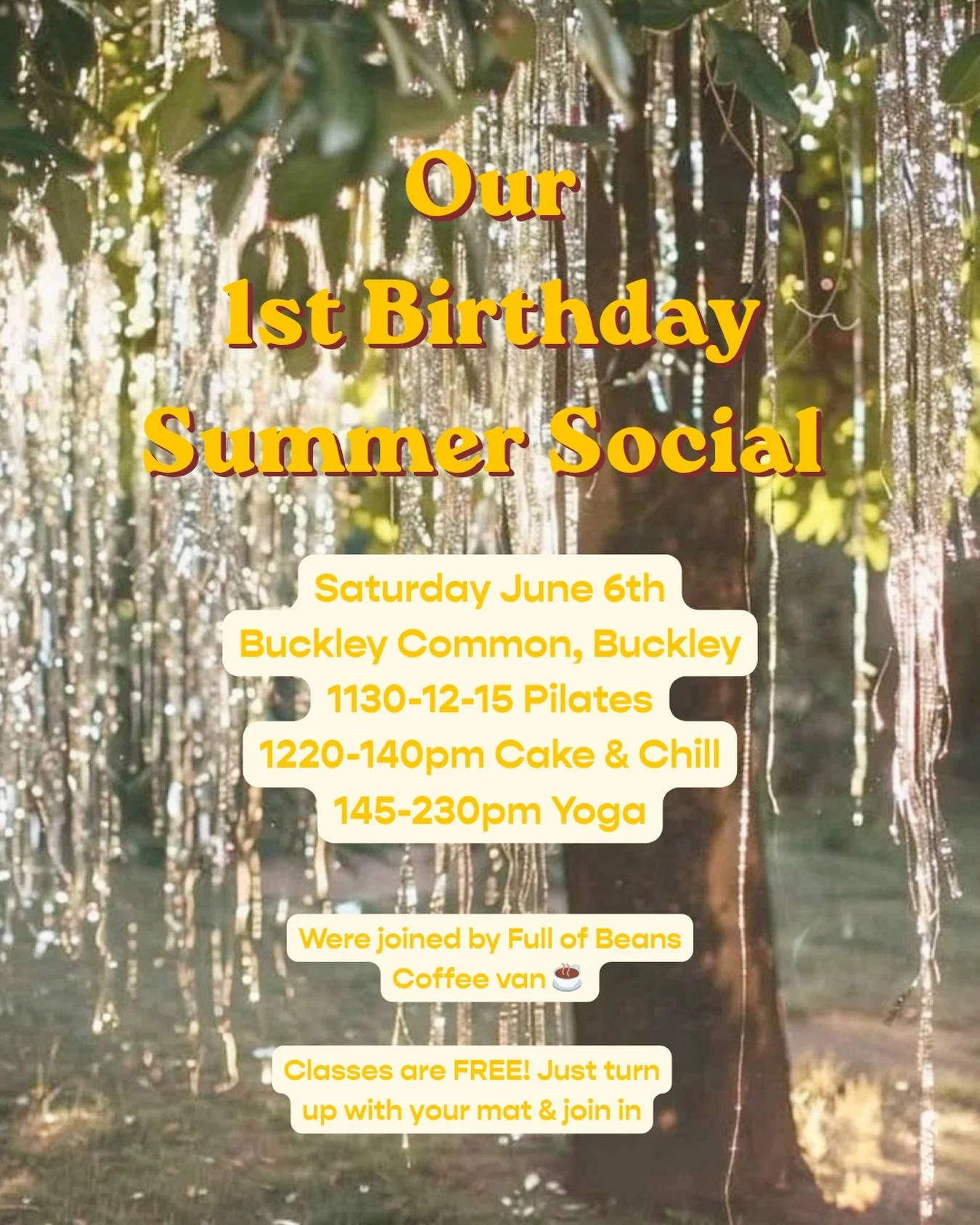🎉ONE YEAR OF US! 🎉

A wholeeeeee year of movement, stillness, healing, connection, laughter, deep breaths, sound baths and the worlds best community 🥰 SO proud of what we&rsquo;ve created together! 

To celebrate the studio&rsquo;s 1st Birthday, y