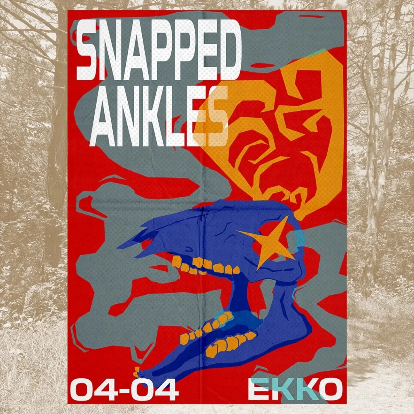 Poster for Snapped Ankles🍃
Check out their new music it FUCKS

Made during my internship at EKKO
Ja was leuk jonge

#snappedankles #posterdesign #musicart #graphicdesign #graphicdesignismypassion #concertposter #ekko #texture #musicposter