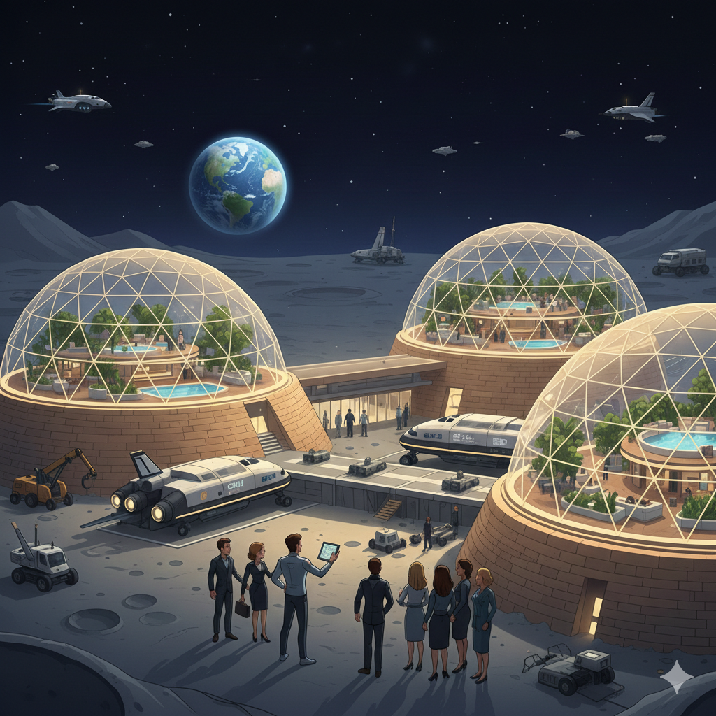 Dovolenka na Mesiaci: Luxusný hotel má otvoriť brány v roku 2032