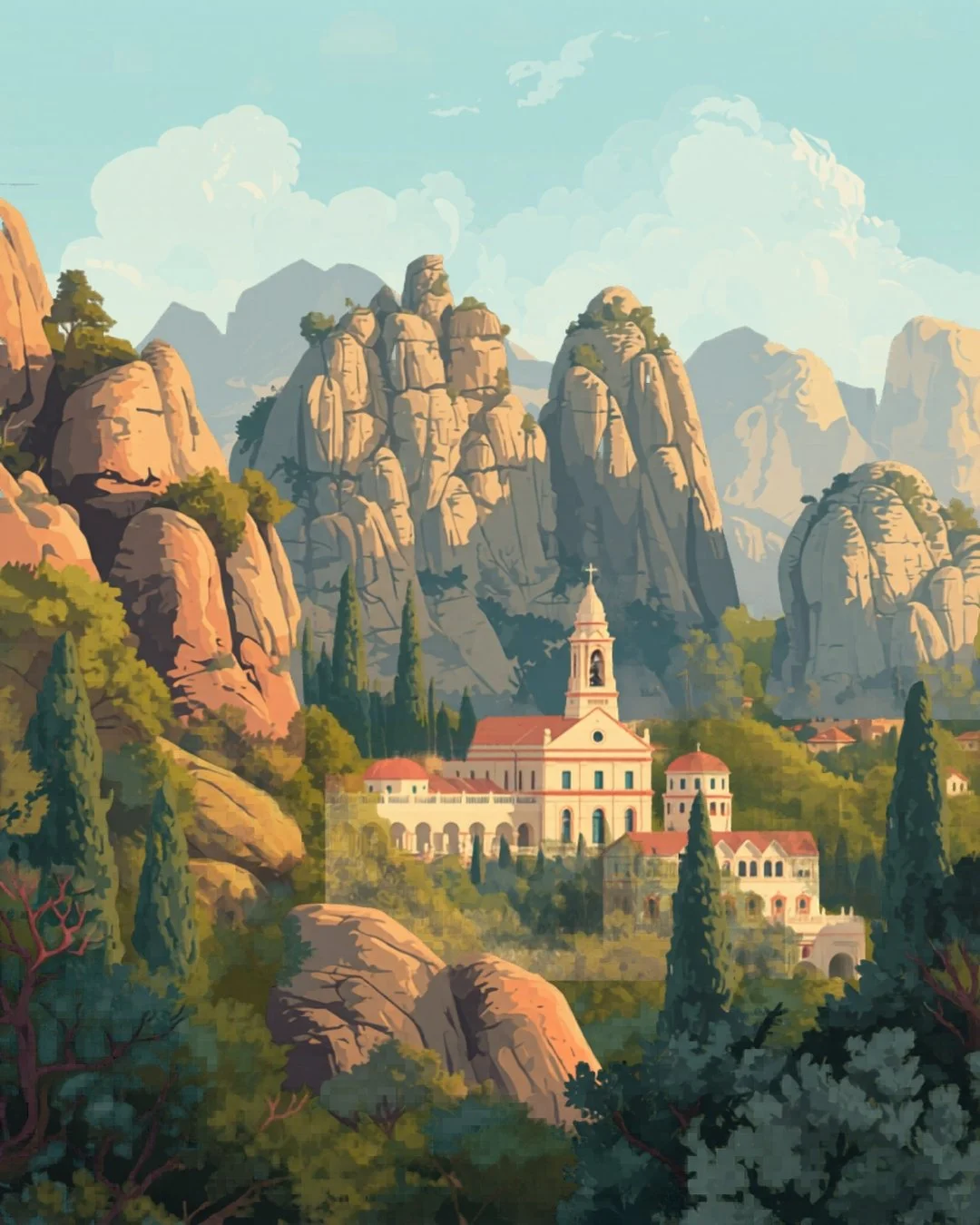 Montserrat 1000ročný kláštor