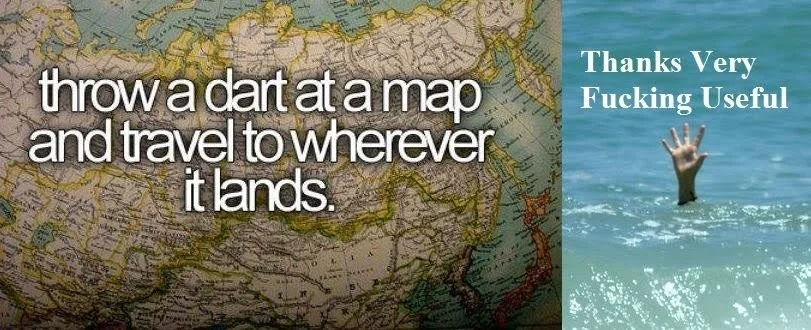 Hoď šípku do mapy a odcestuj tam, kam dopadne. Ďakujem, veľmi užitočné...