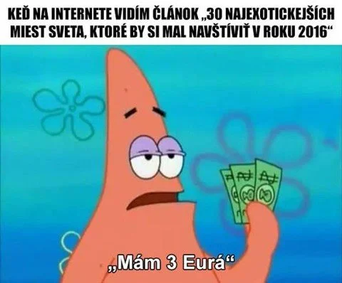Mám 3 eurá