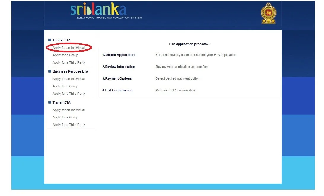 3. Apply for an Individual