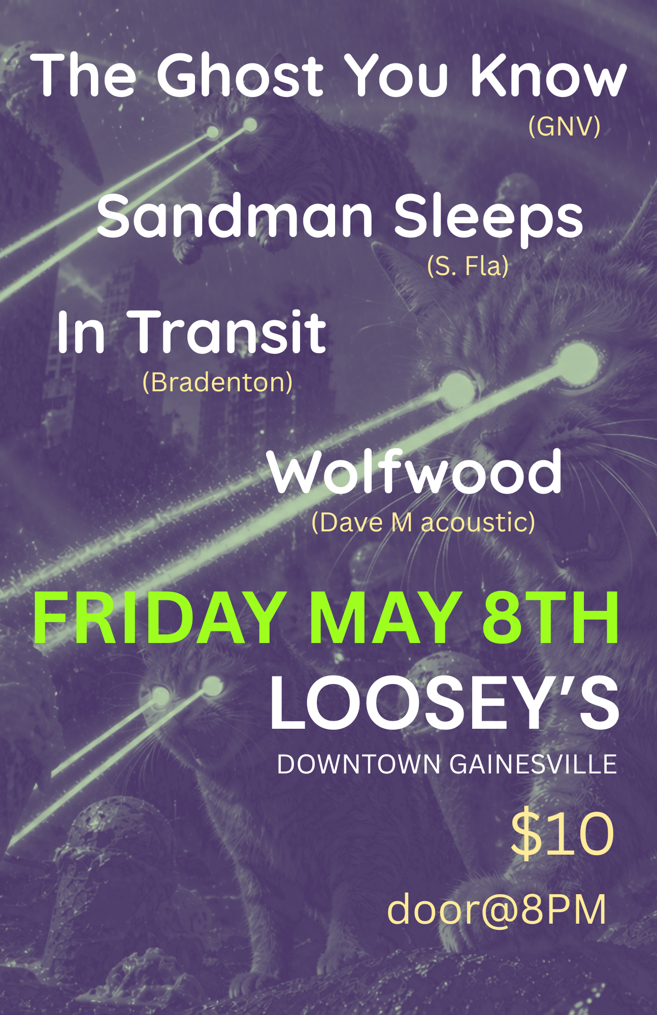 Show at Loosey’s downtown
