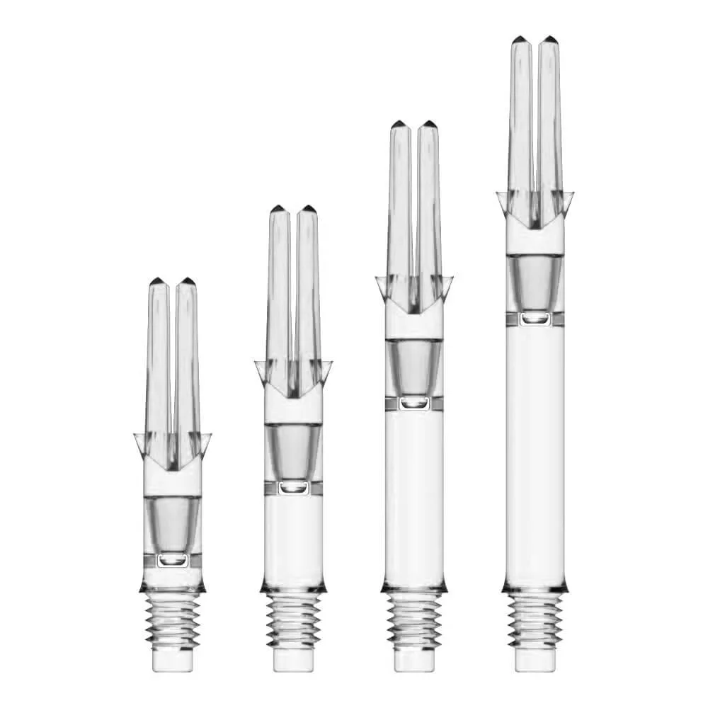 L-Shaft Silent
Straight
- Durable Plastic
- Spinning Shaft
- 4 Lengths
- All L-style Flights