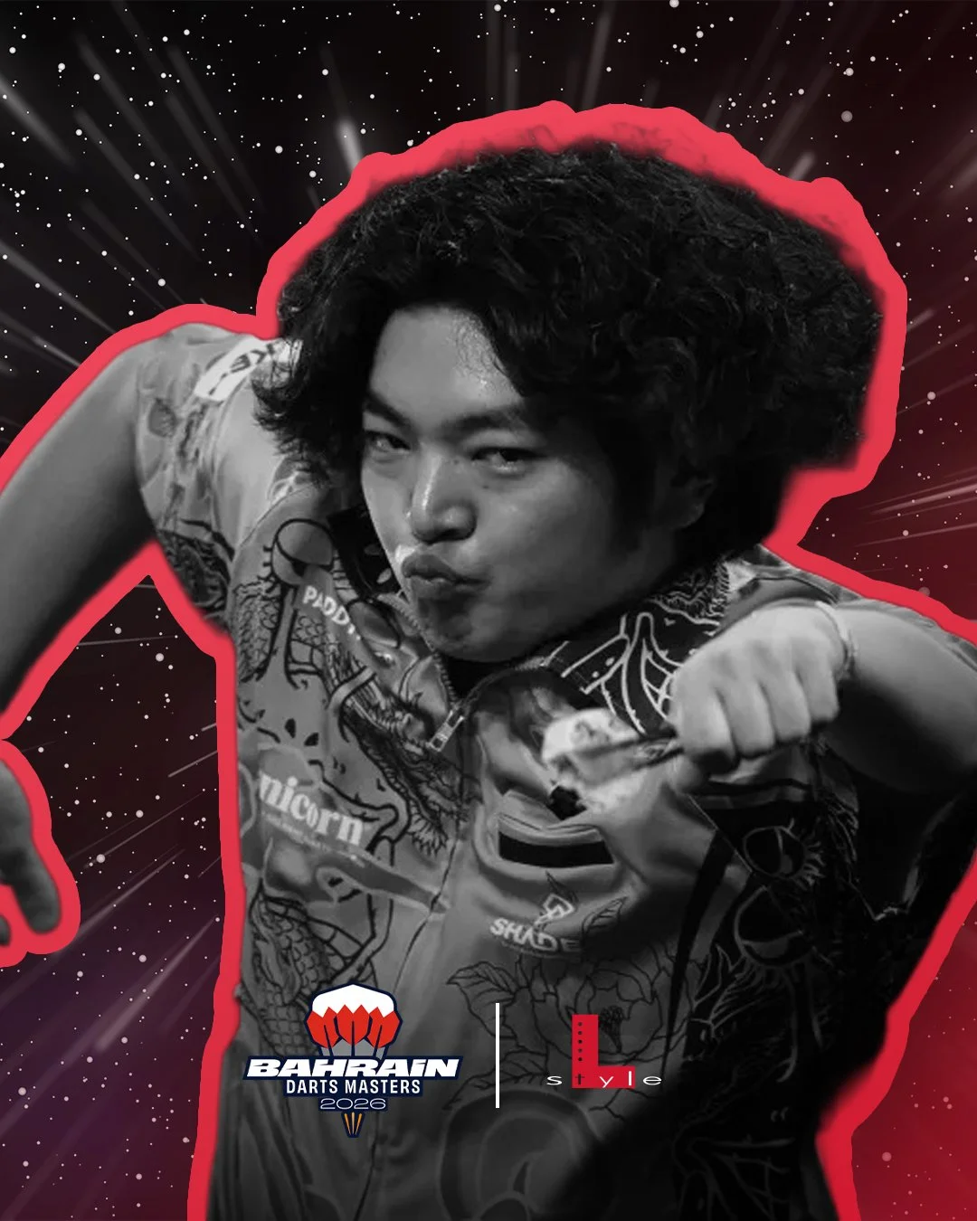 🎯 THE CREATURE IS COMING TO BAHRAIN! 🇧🇭🇯🇵

The world of darts is still buzzing, and we are beyond excited to announce that our very own Motomu Sakai is taking his legendary energy to the Bahrain Darts Masters! 🛫💨

Who could forget the absolute