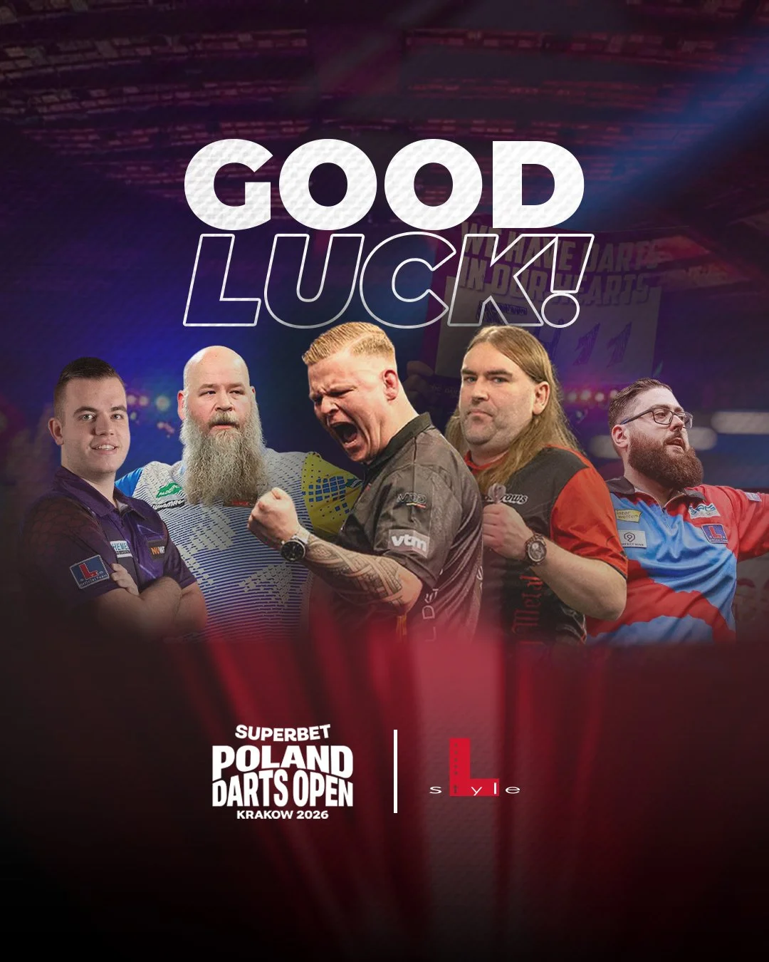 🇵🇱 Game On in Krak&oacute;w!

The 2026 European Tour kicks off TODAY with the Poland Darts Open, and Team L-style is out in full force at EXPO Krak&oacute;w! 🎯✨

We are incredibly proud to support our world-class lineup as they take to the stage i
