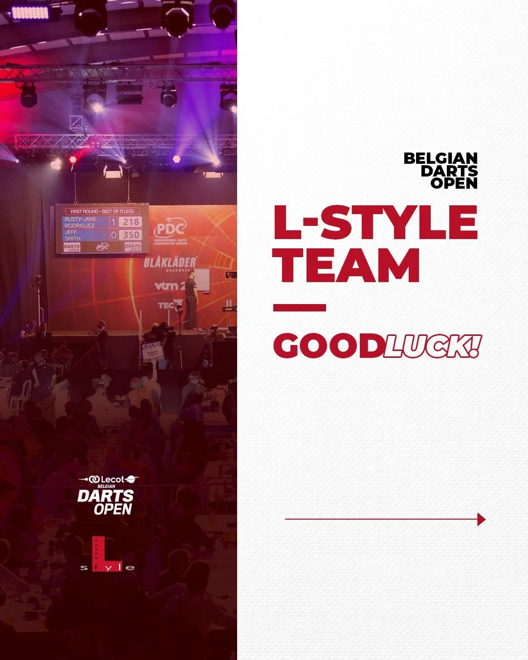 Heading to Wieze for the Belgian Darts Open! 🇧🇪

We&rsquo;re feeling incredibly excited for the weekend ahead! There's always such a special, welcoming atmosphere in Belgium, and we absolutely love watching our L-style family do what they love up o