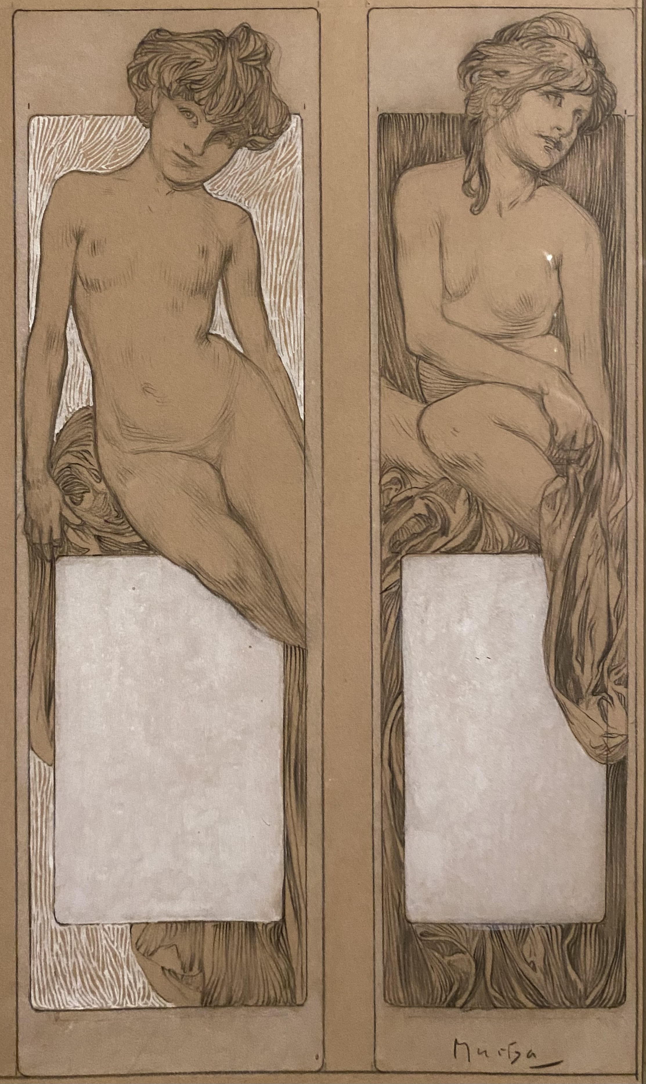 Alphonse Mucha
Final Drawing for Plate 22 from Figures Décoratives (detail)
Museo degli Innocenti
