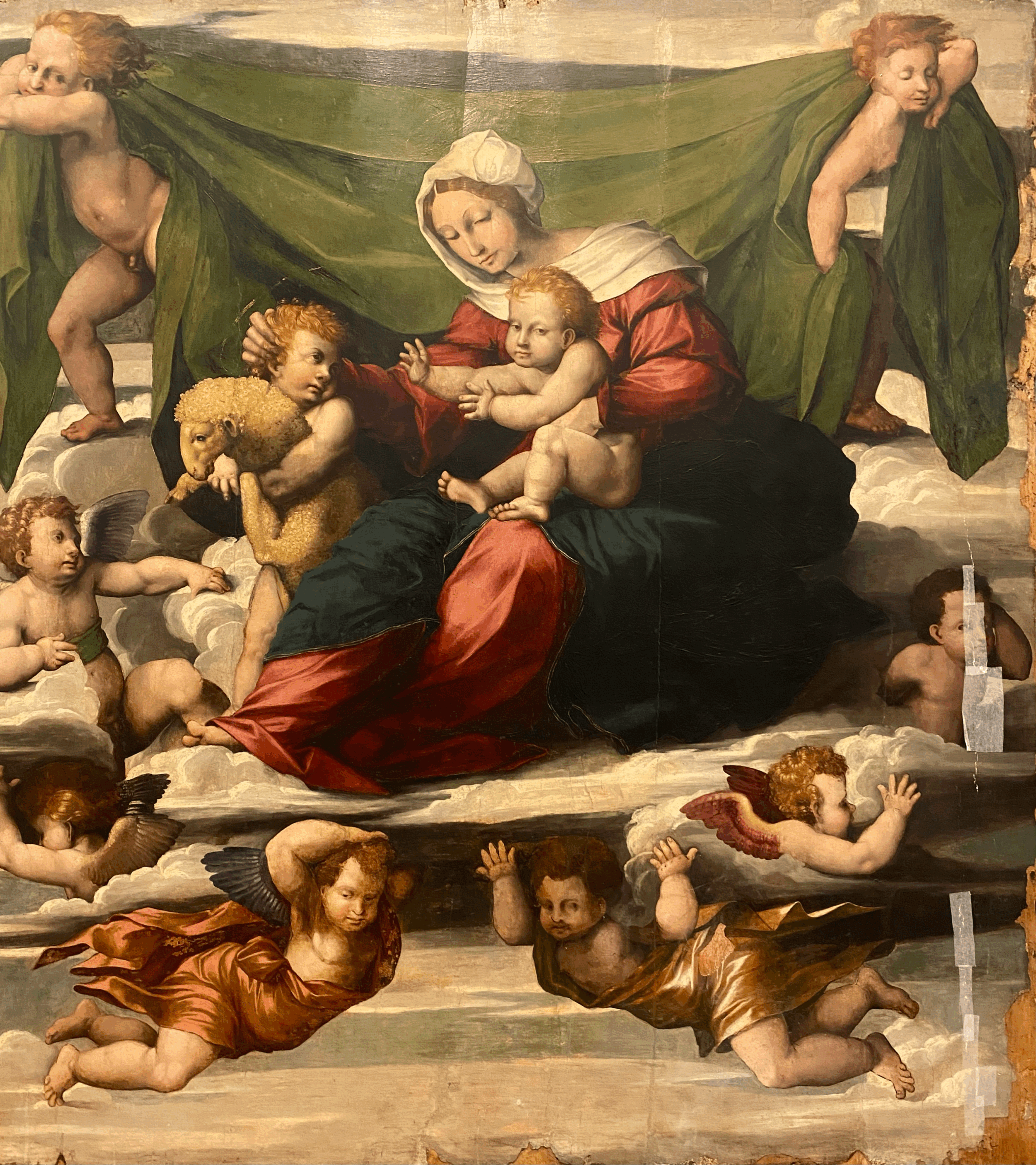 Madonna in Glory with Child and Saint John, Unknown Artist (1)