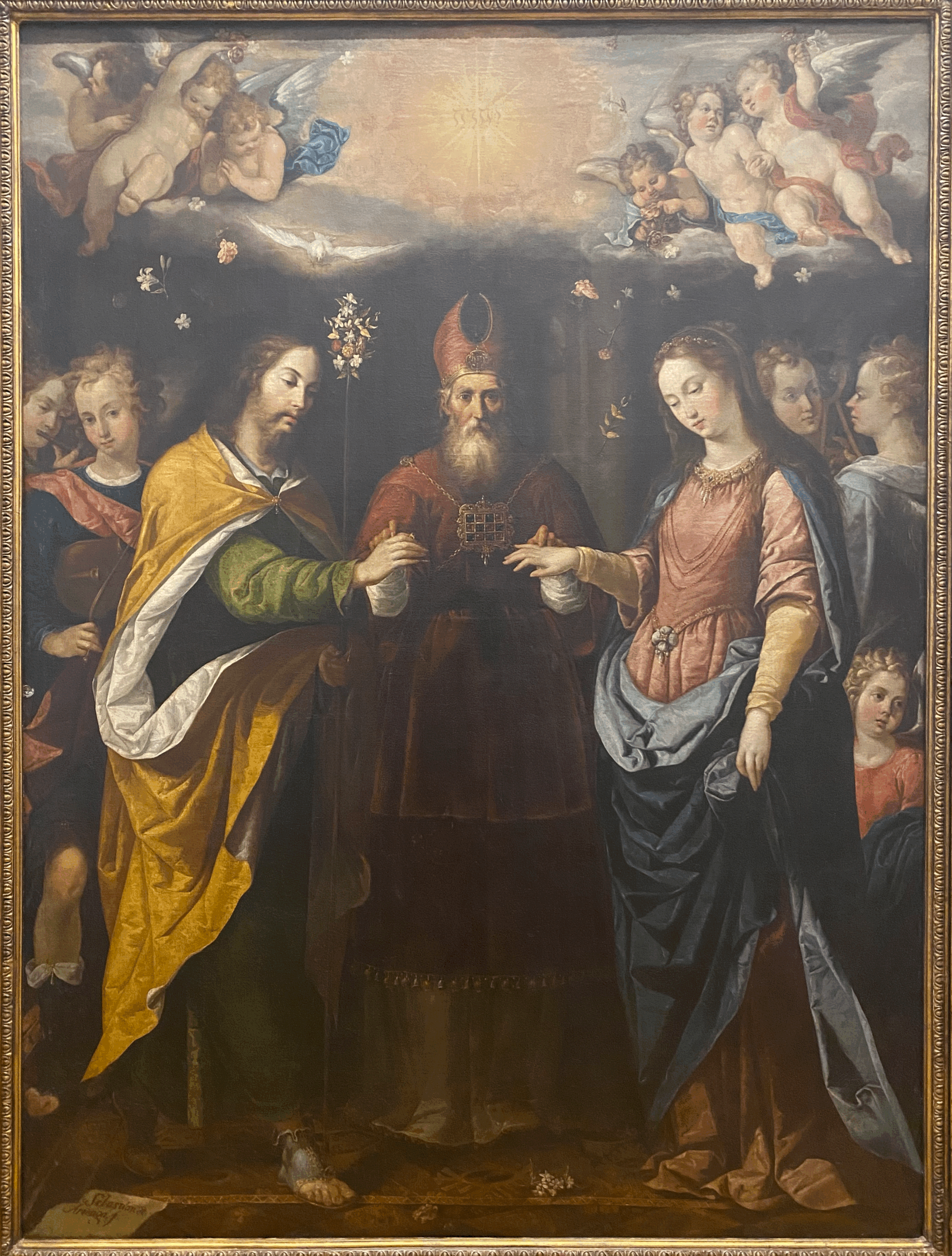 The Betrothal of the Virgin by Sebastián López de Arteaga (1)