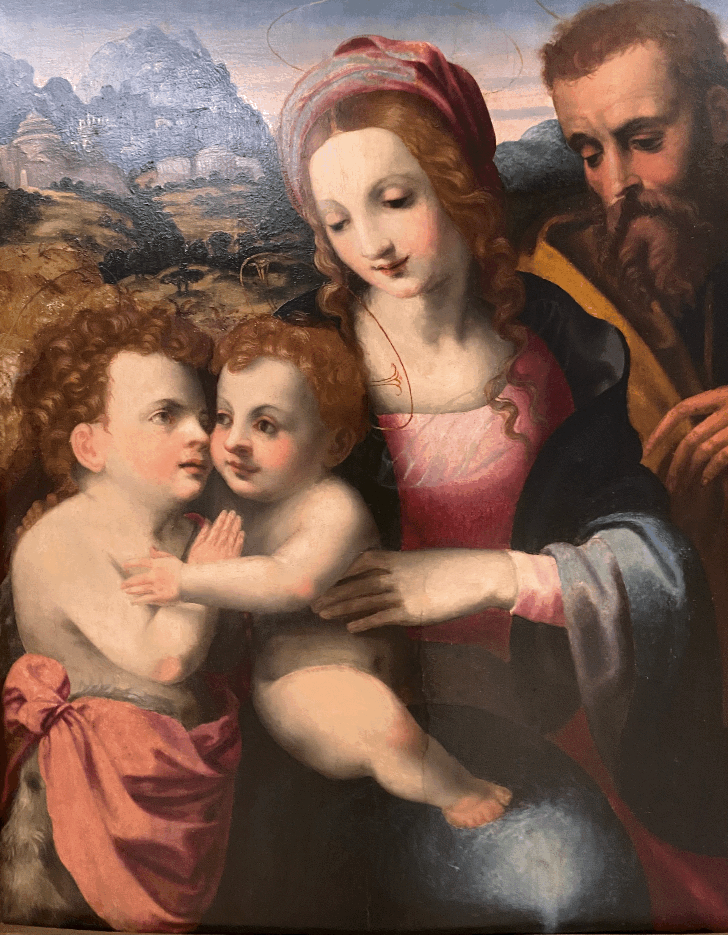 The Holy Family with Saint John the Baptist by Michele Tosini
