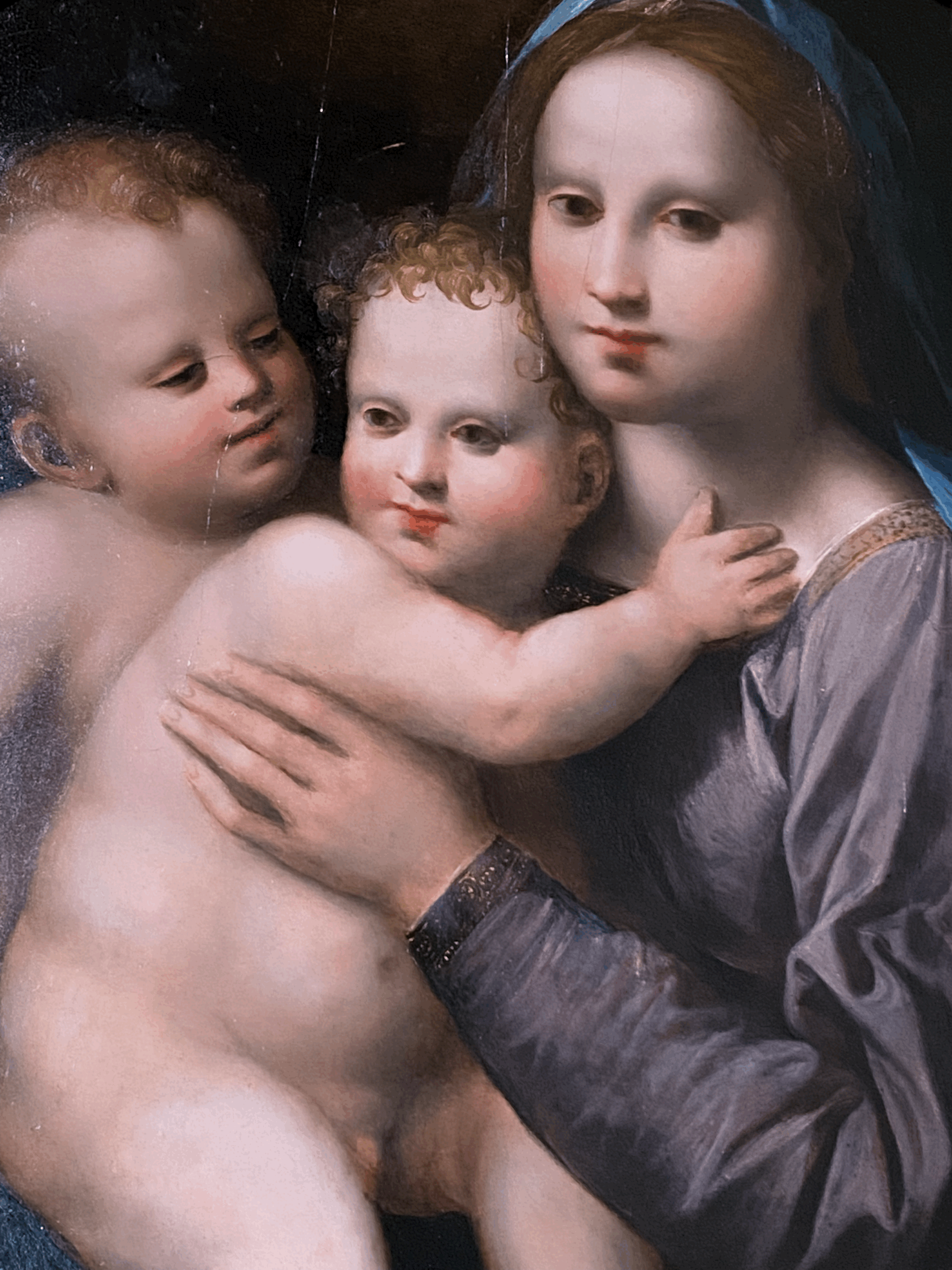 Madonna with Child and Saint John by Raffaello del Brescianino (2)