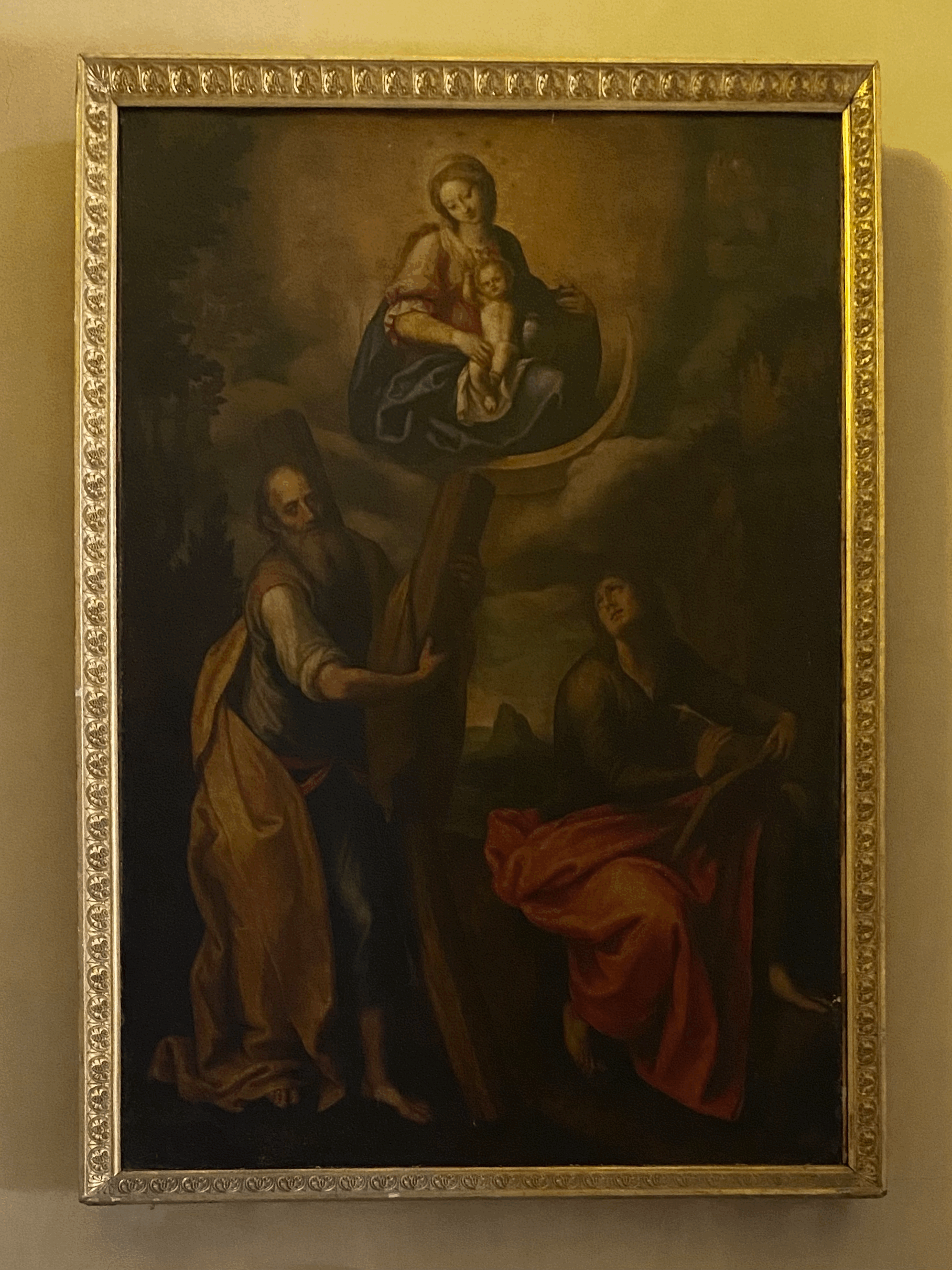 Madonna with the Apostles St. Andrew and John by Giuseppe Simonelli