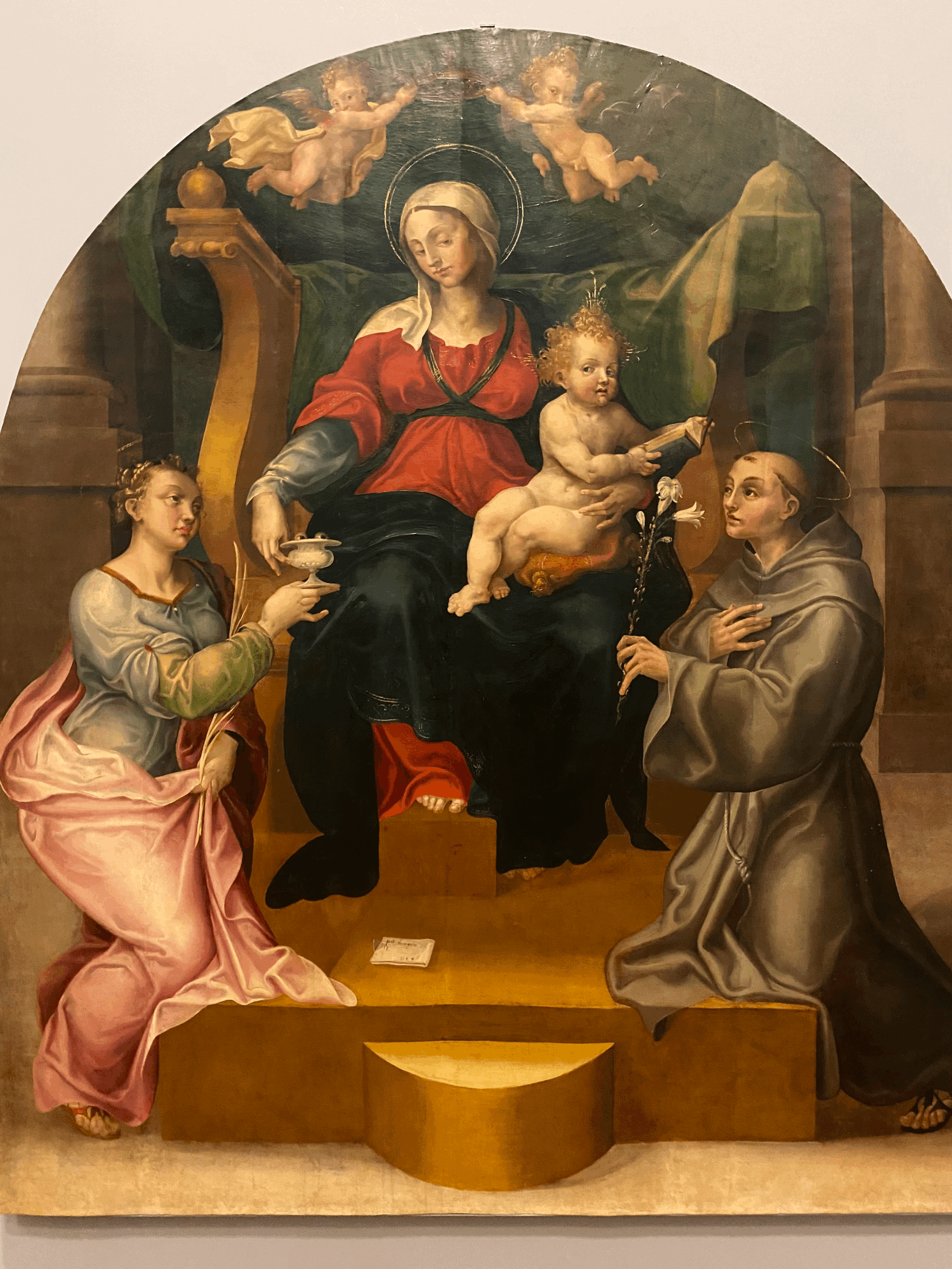 Madonna with Child and Saint Lucy and Antonio da Padova by Pietro Negroni (1)