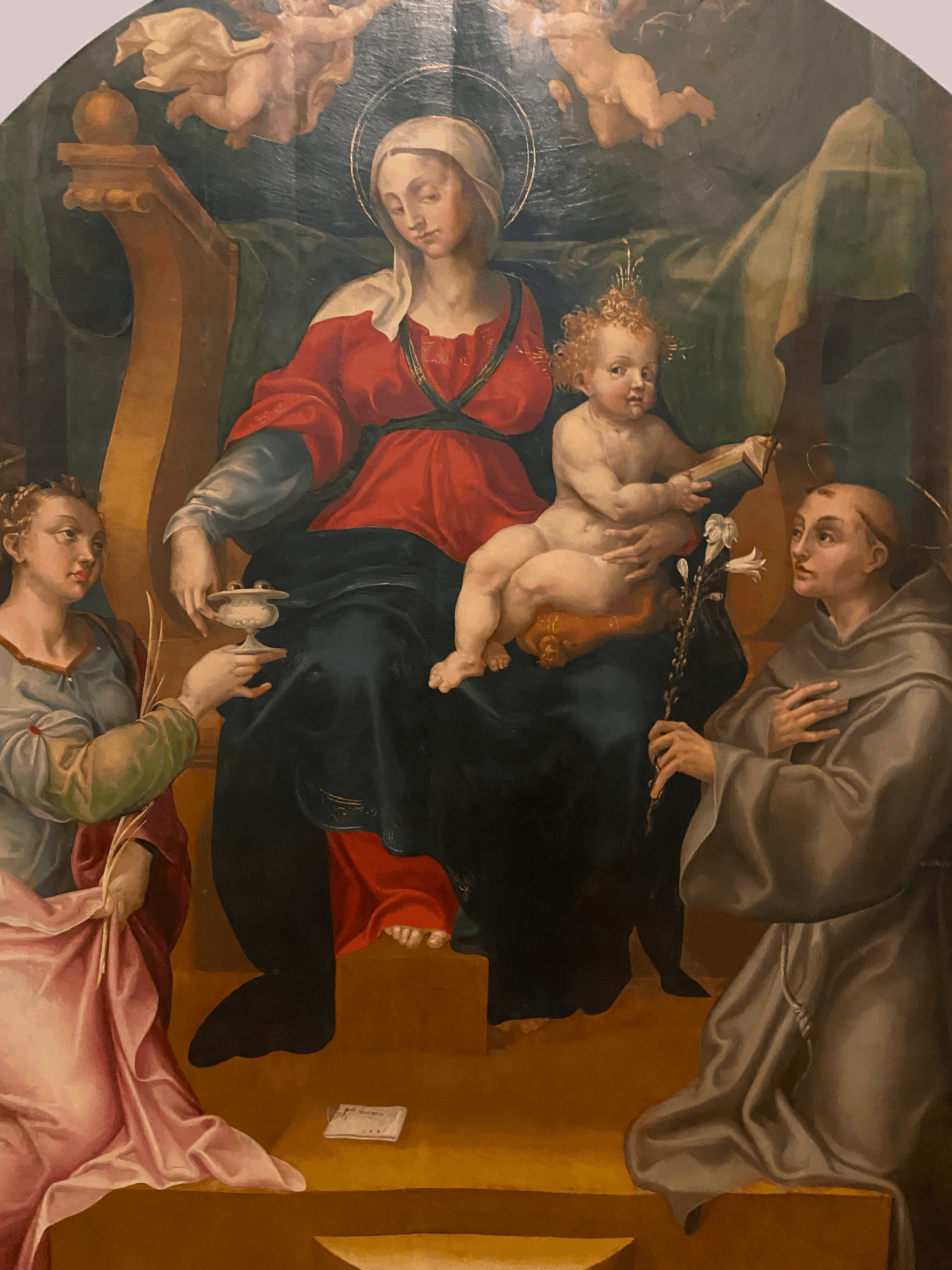 Madonna with Child and Saint Lucy and Antonio da Padova by Pietro Negroni (2)