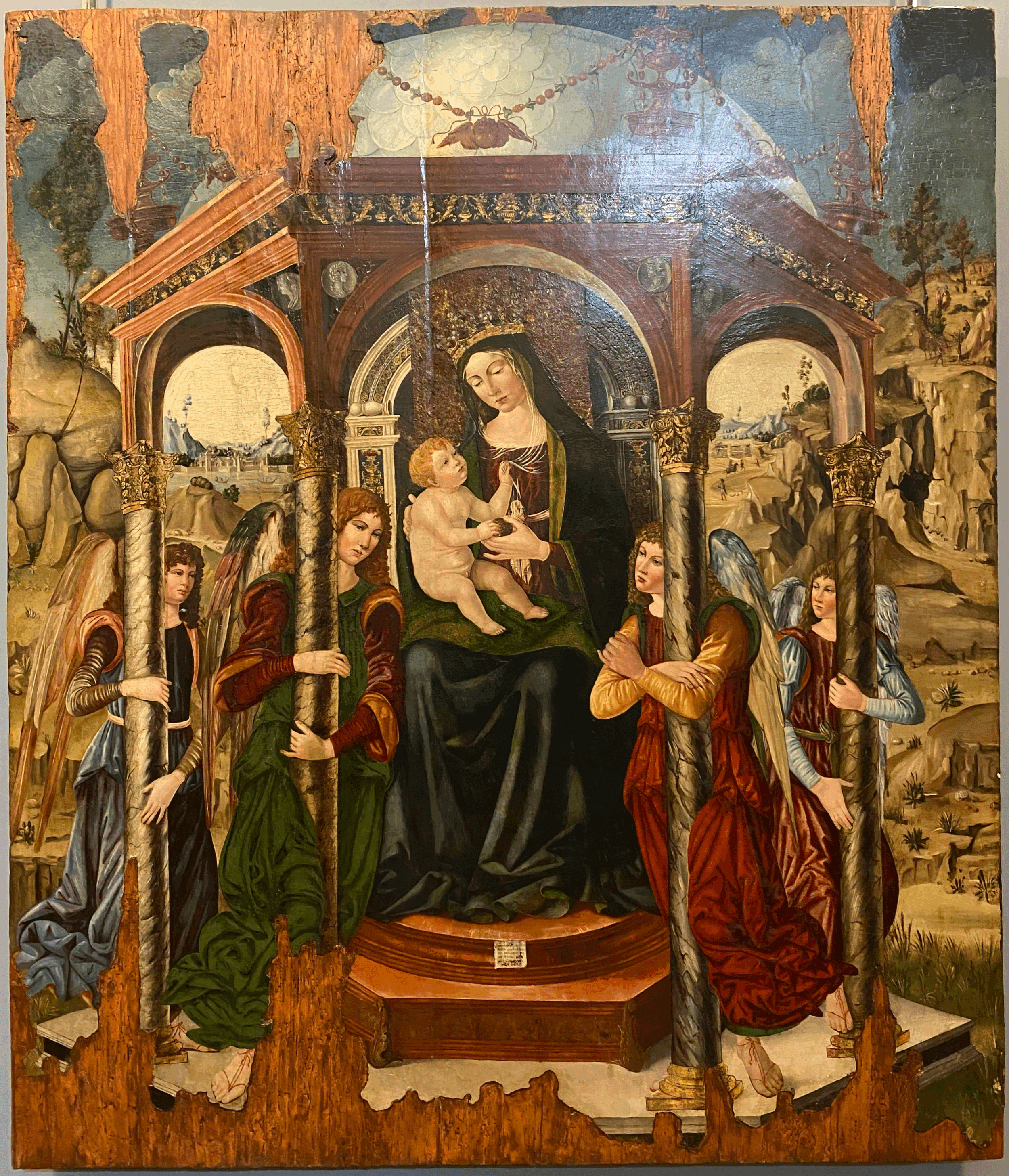 Madonna with Child and Angels by Protasio Crivelli