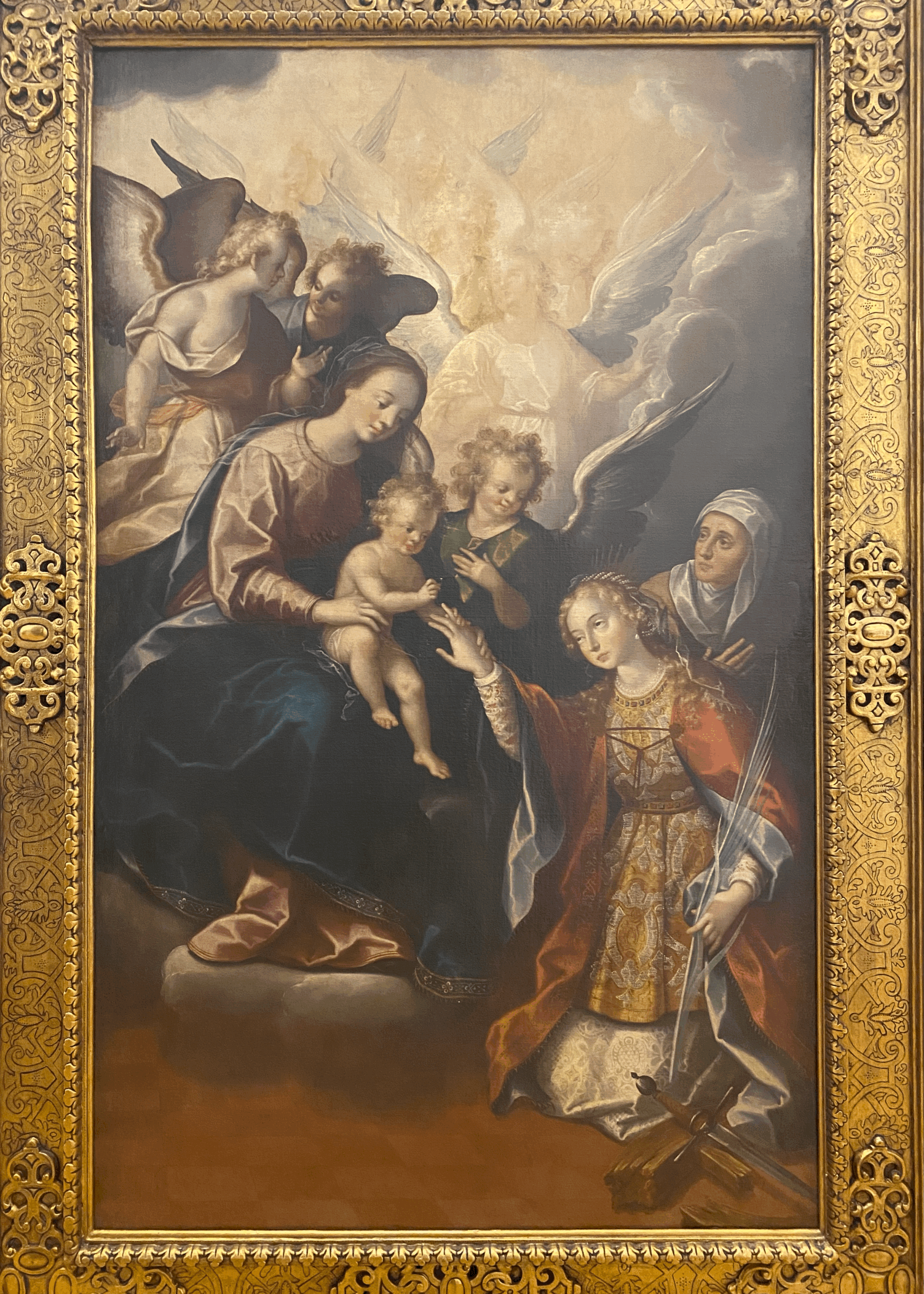 The Mystical Marriage of Saint Catherine of Alexandria by Luis Juárez